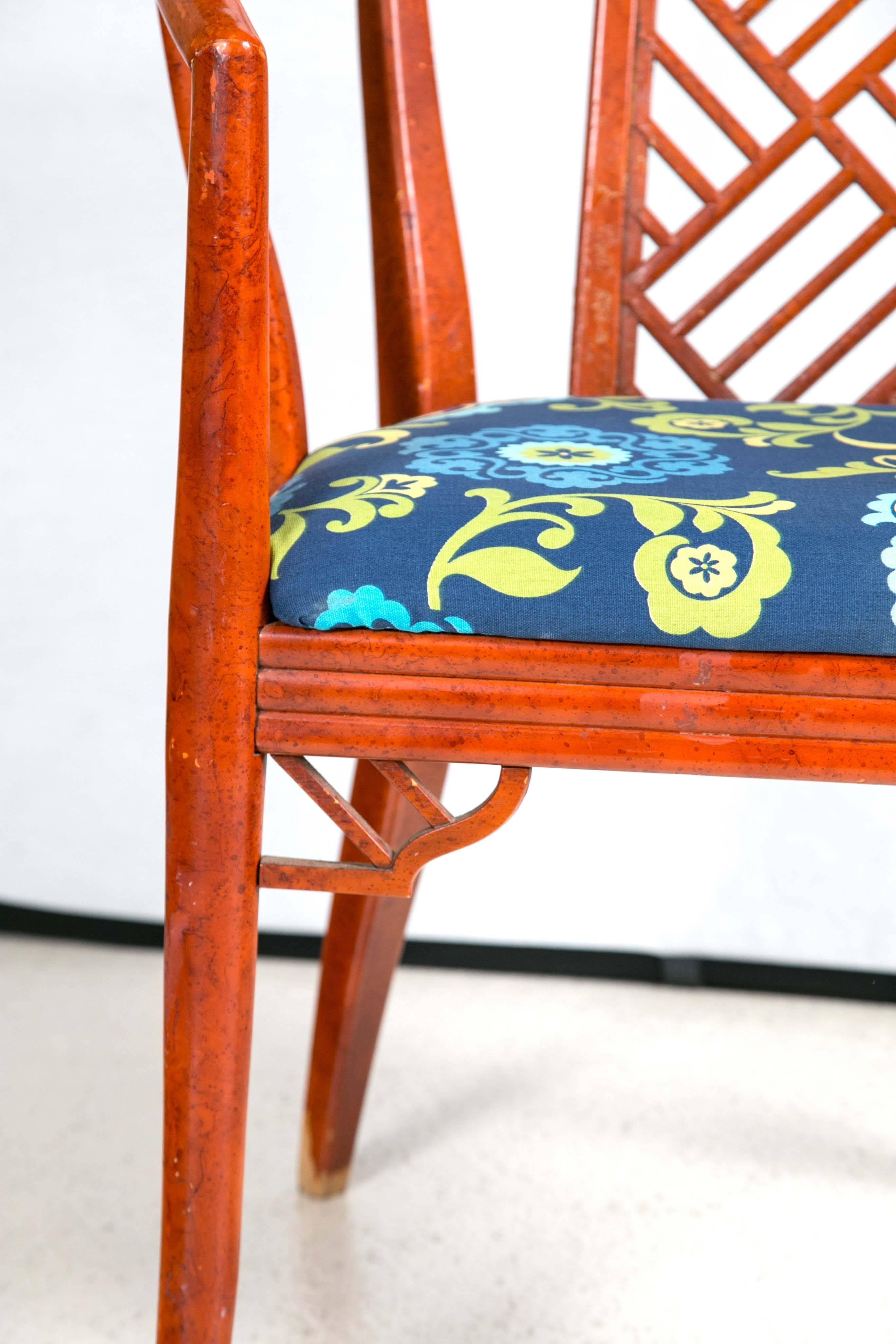 Pair of 1960s Painted Wood Armchairs For Sale 4