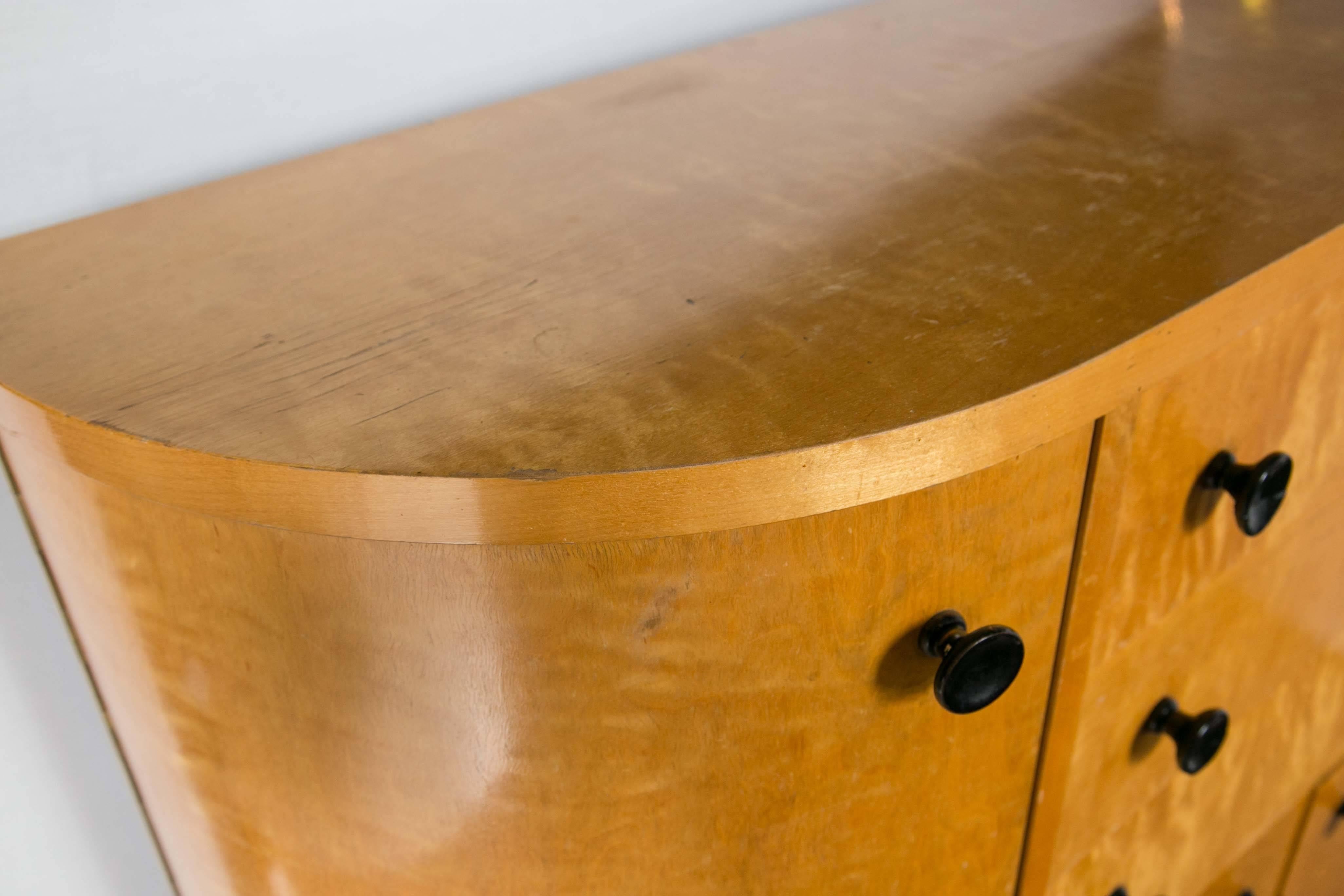 Wood Biedermeier Style Cabinet For Sale