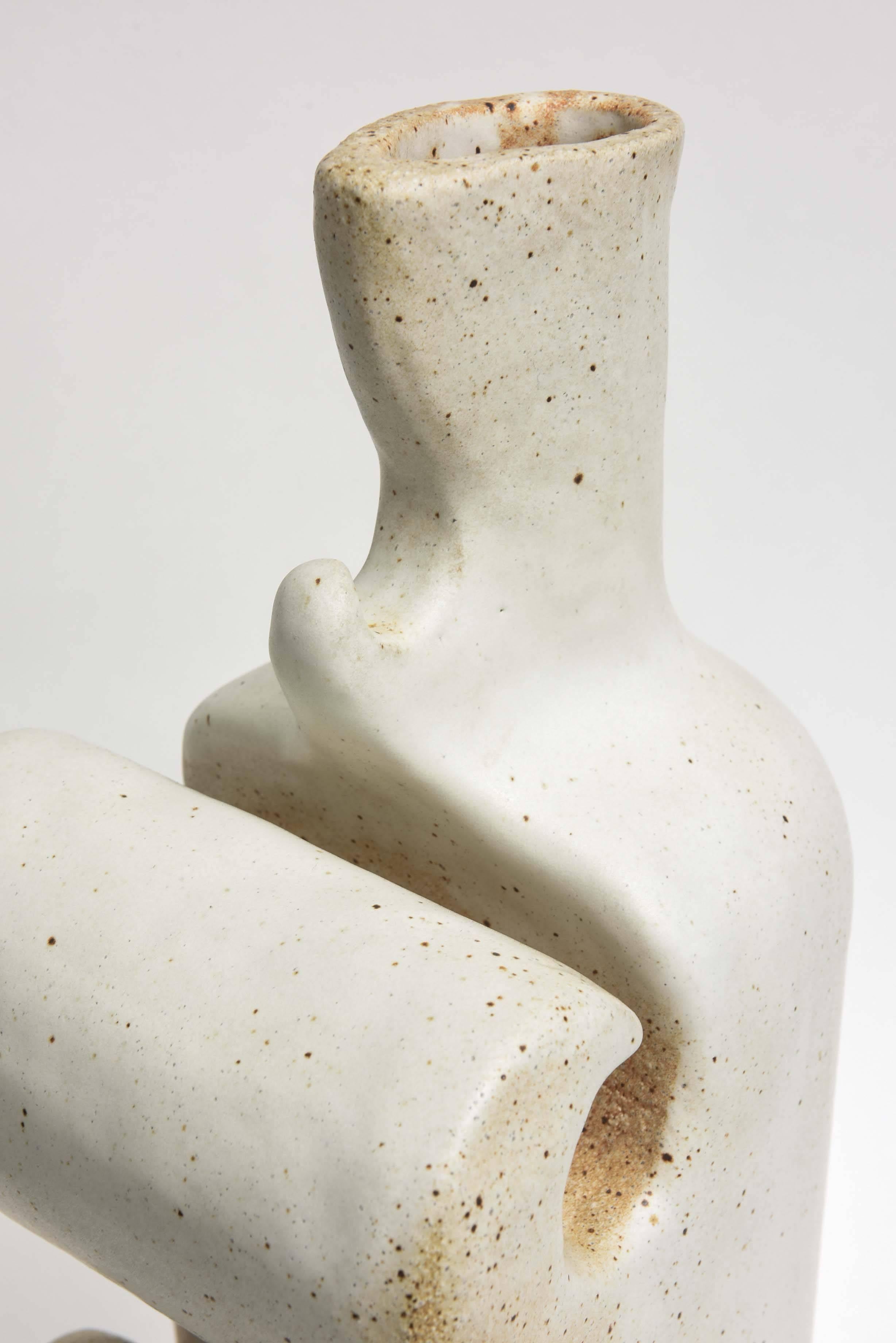 American Modern Ceramic Vase/Sculpture, Daric Harvie For Sale 3