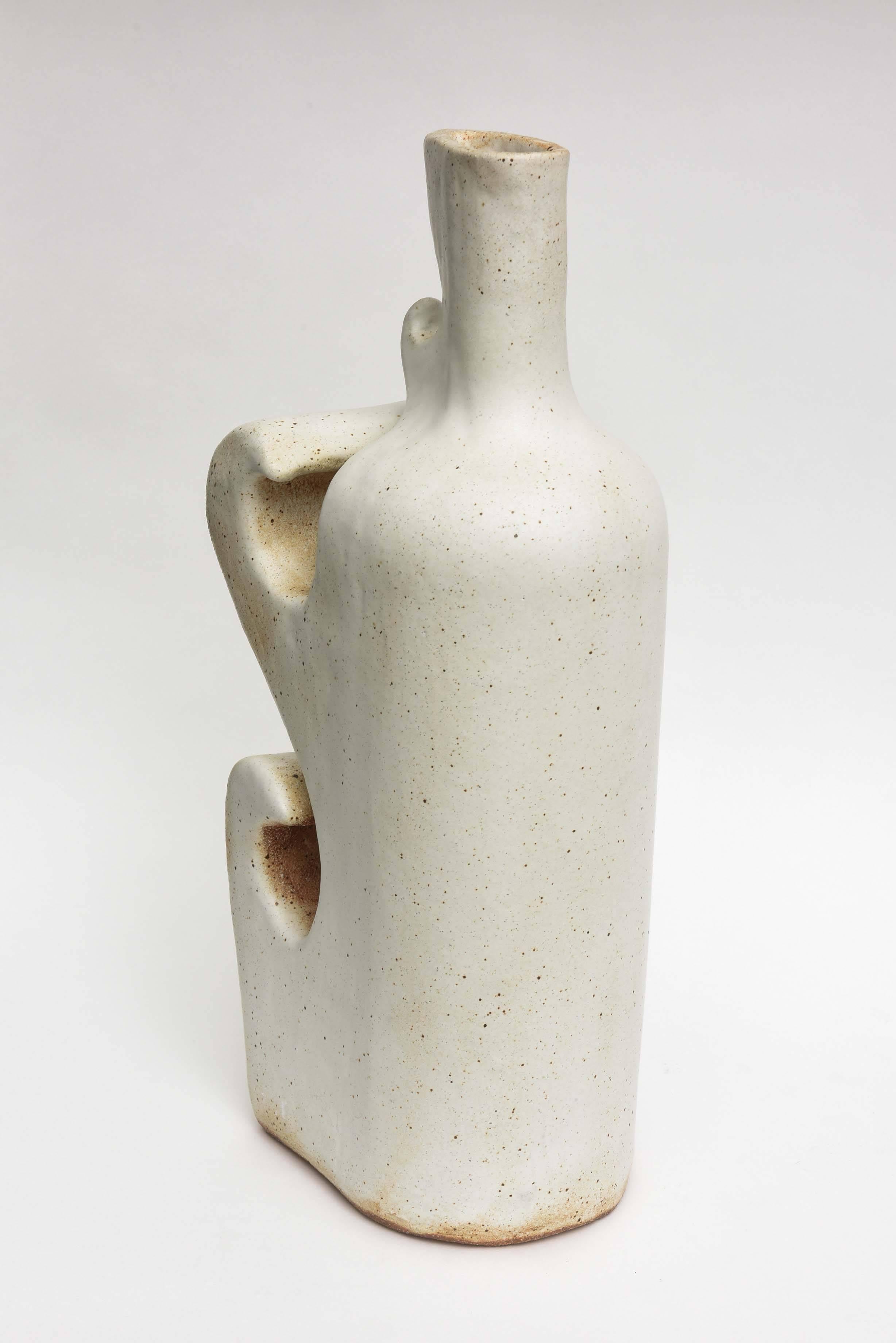 American Modern Ceramic Vase/Sculpture, Daric Harvie For Sale 4