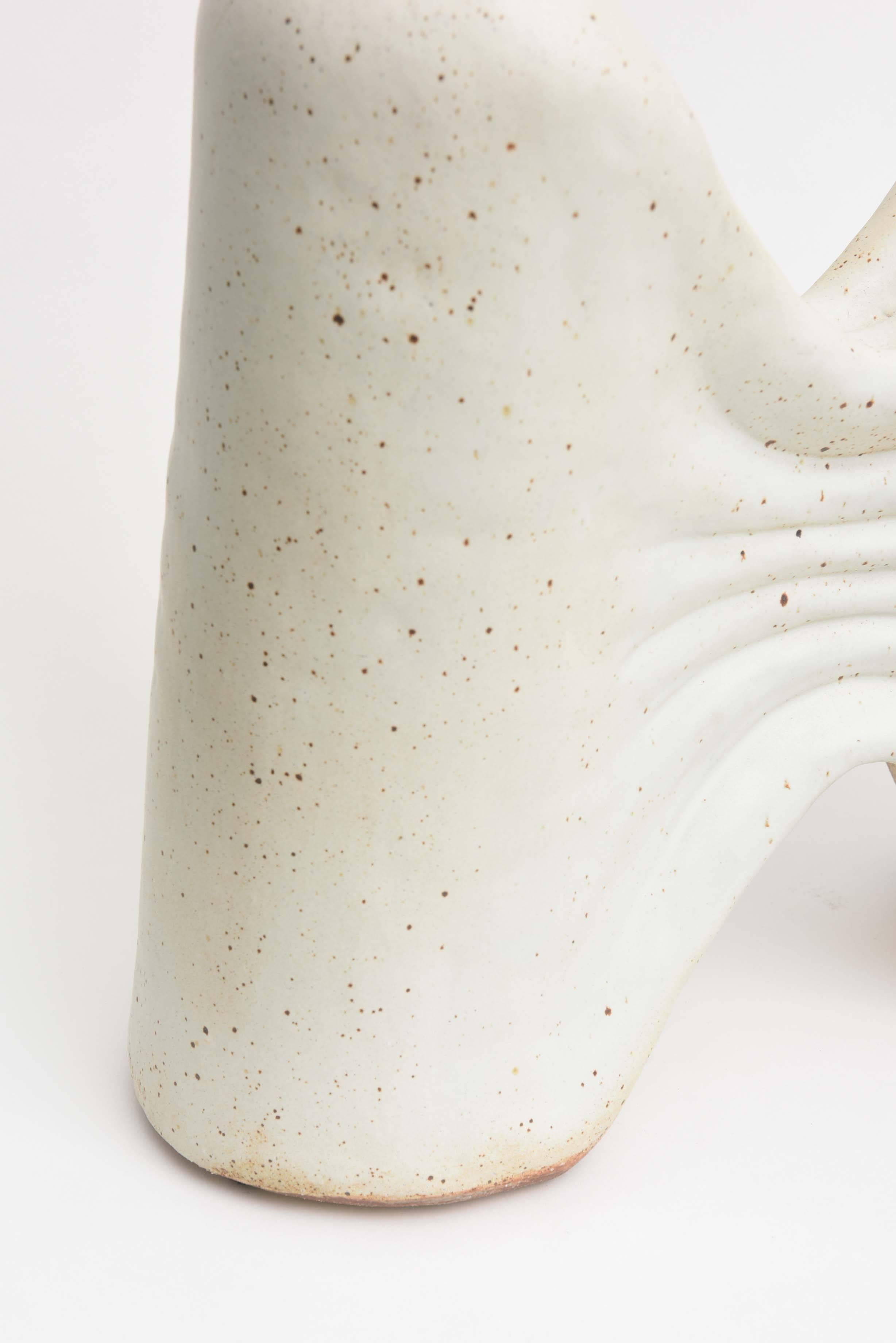 Contemporary American Modern Ceramic Vase/ Sculpture, Daric Harvie