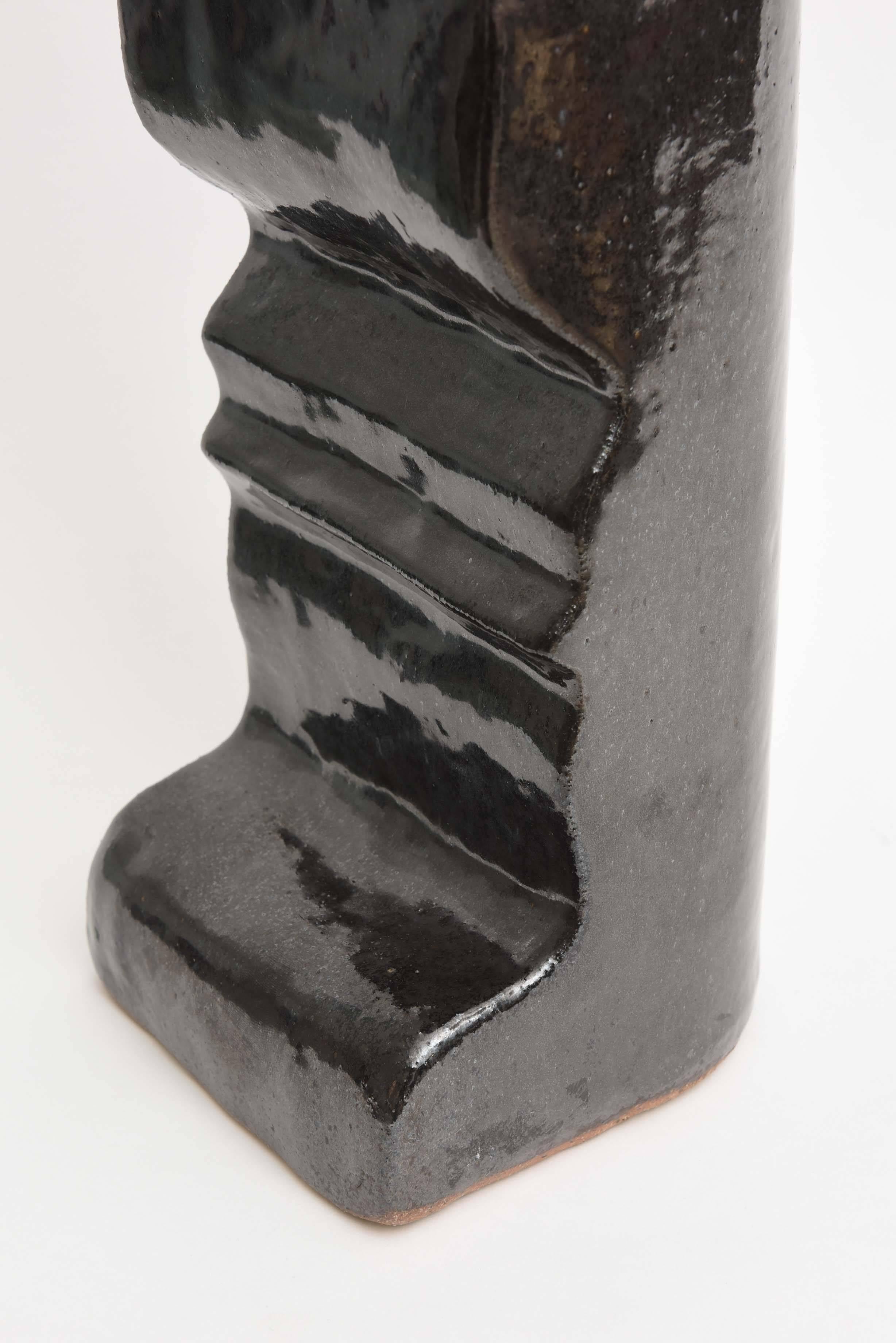 Contemporary American Modern Ceramic Vase/Sculpture, Daric Harvie For Sale