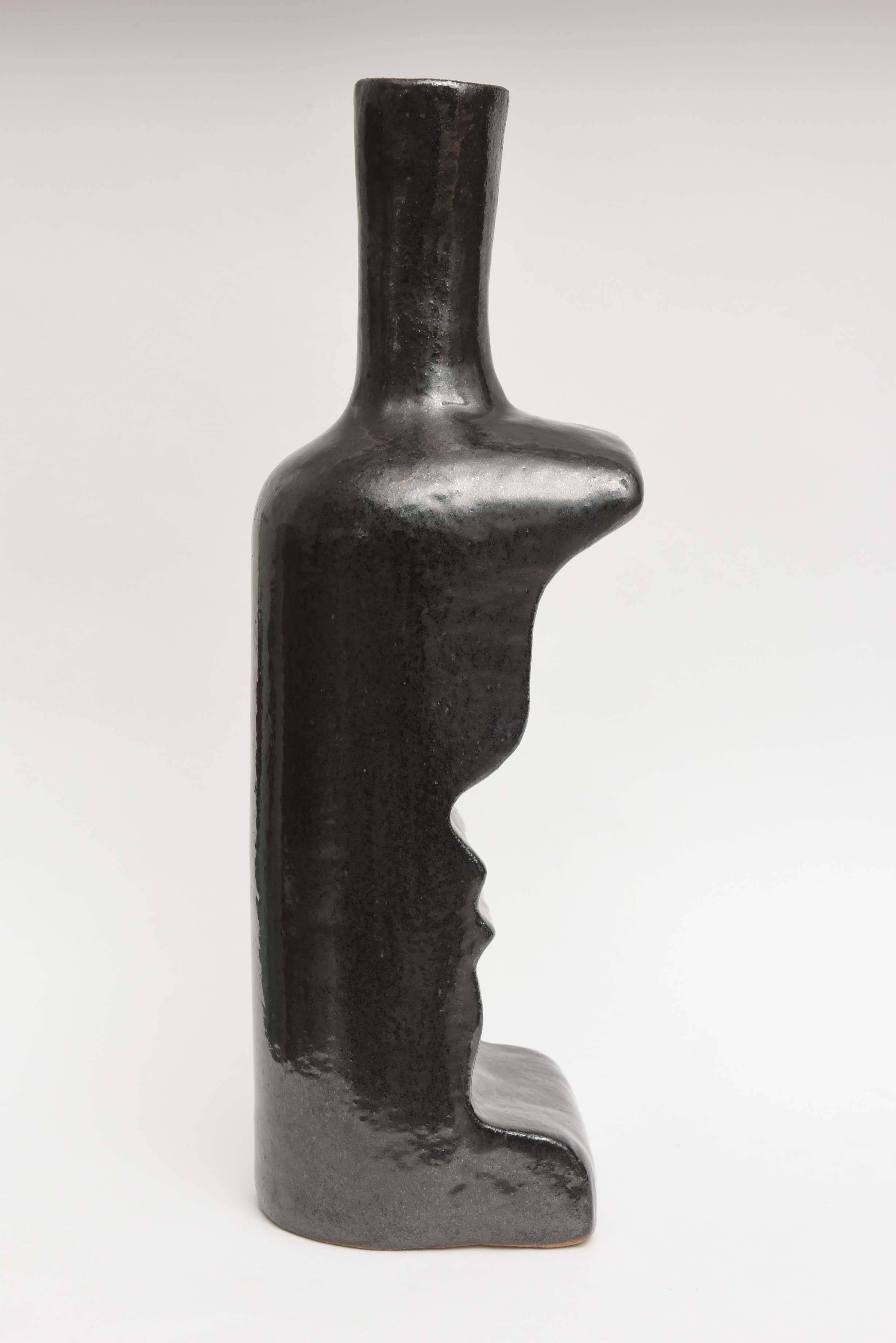 American Modern Ceramic Vase/Sculpture, Daric Harvie For Sale 4