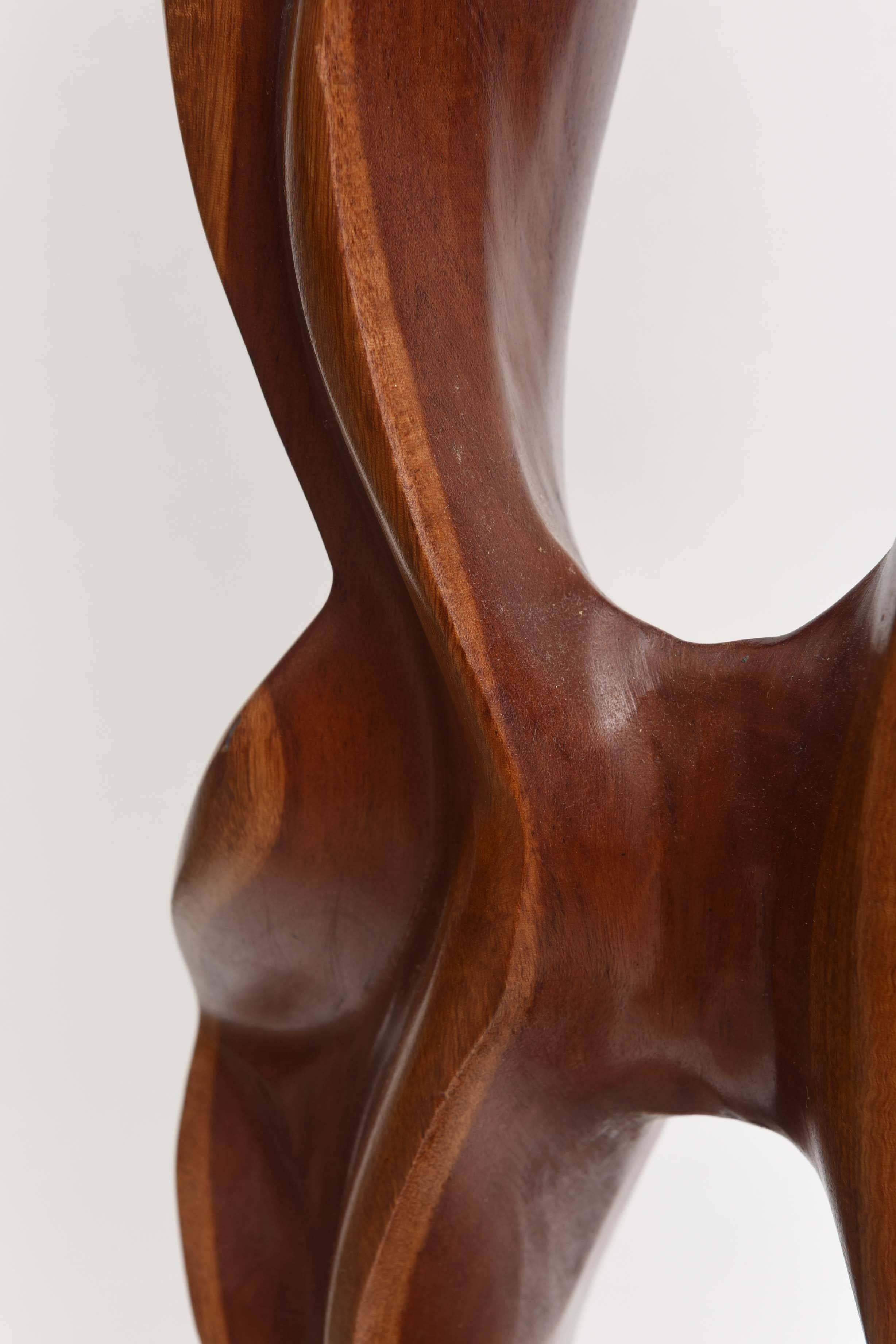 Argentine Abstract Expressionist Wood Sculpture, Raul Varnerin For Sale