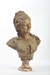 19th Century French Terracotta Bust