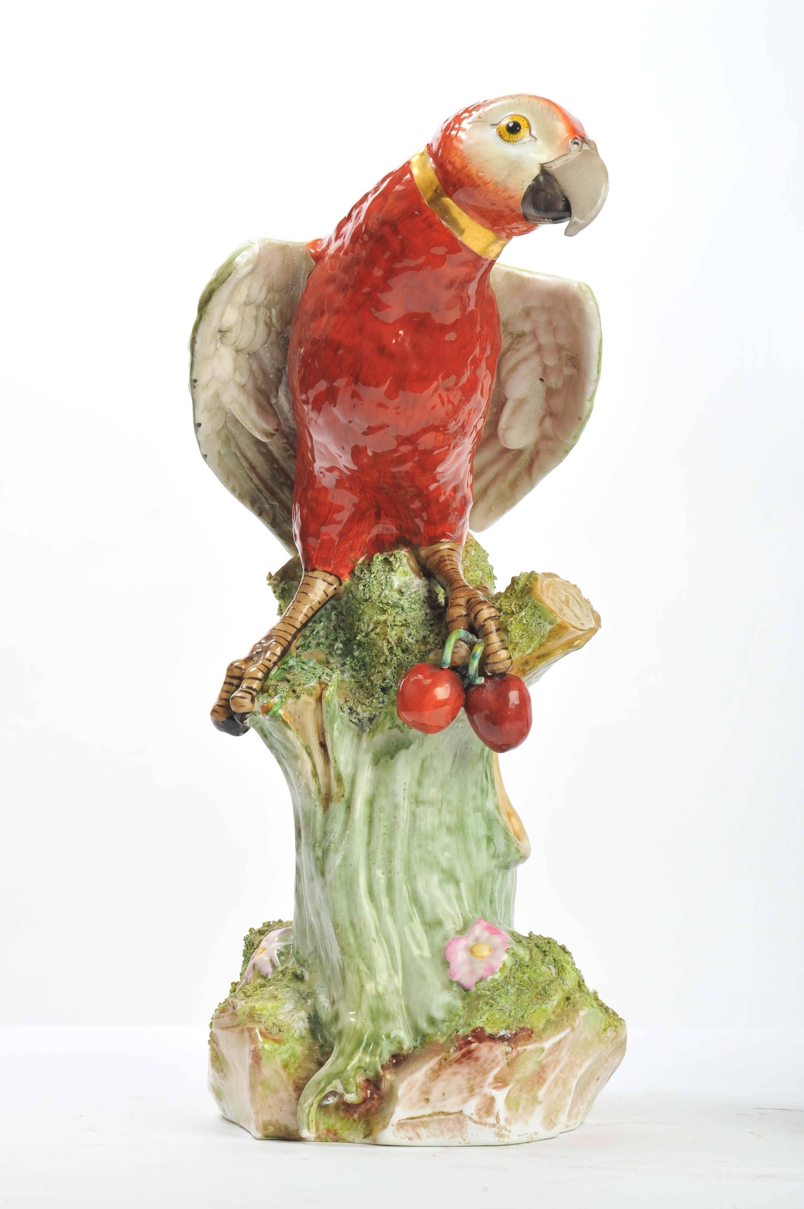French 19th Century Samson Porcelain Parrot