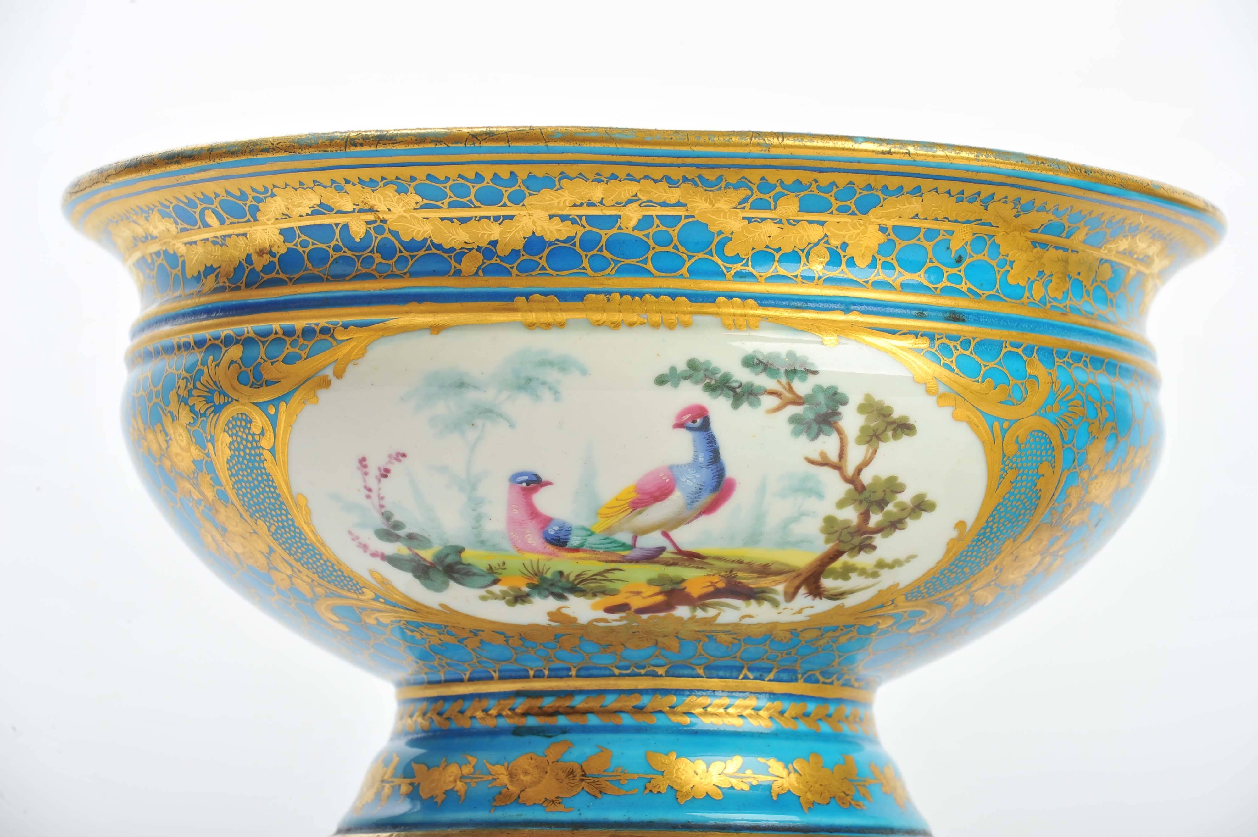 Porcelain Pair of 19th Century Sevres Jardineres