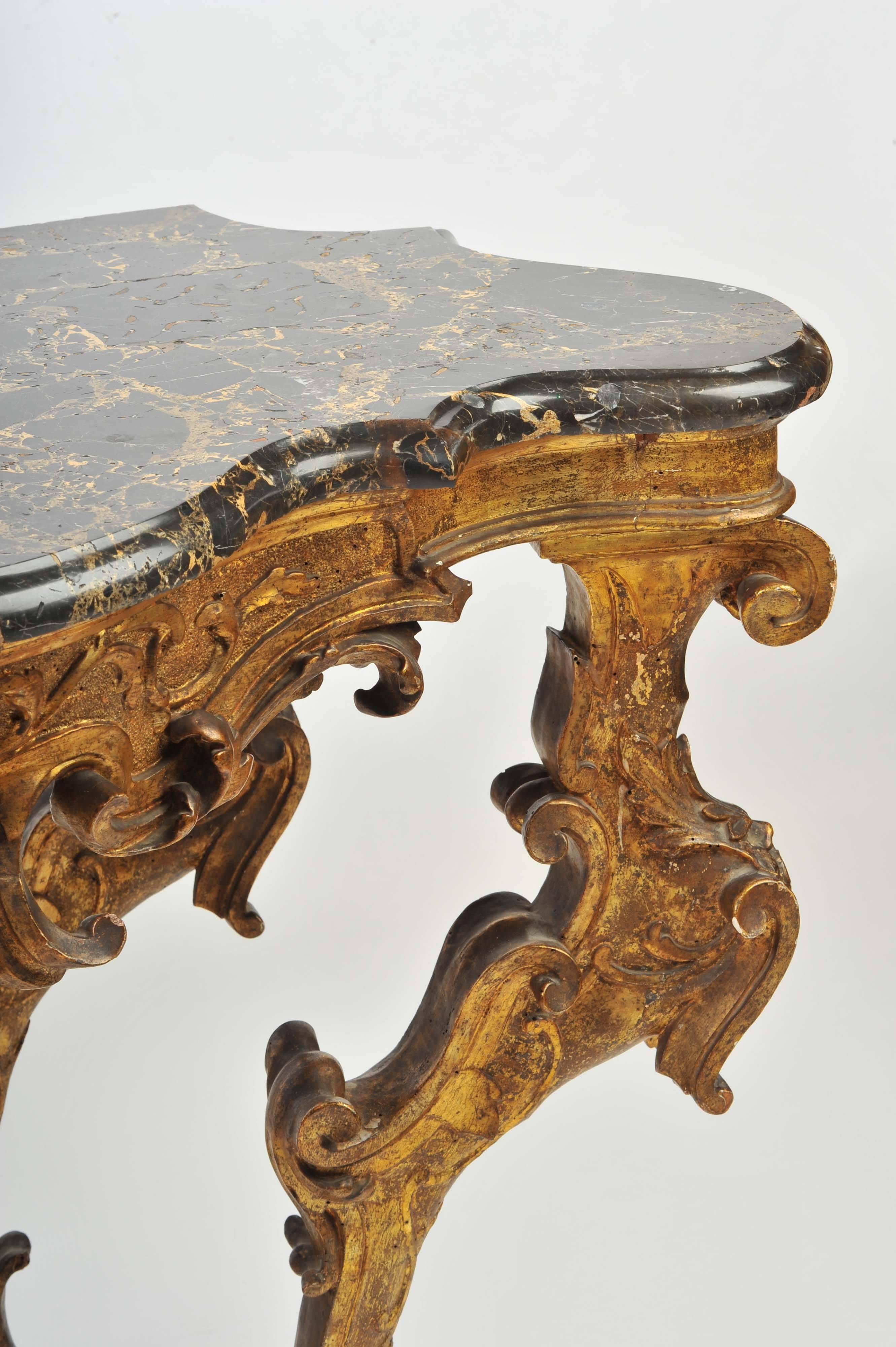Late 18th Century Pair of 18th Century Venetian Console Tables