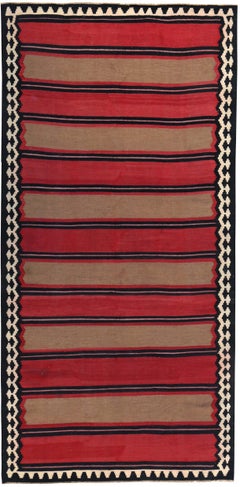 Tappeti persiani Kilim - Lana Avorio Rosso Taupe Design - 89521