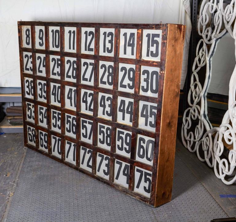 Vintage American BINGO Call Board at 1stDibs