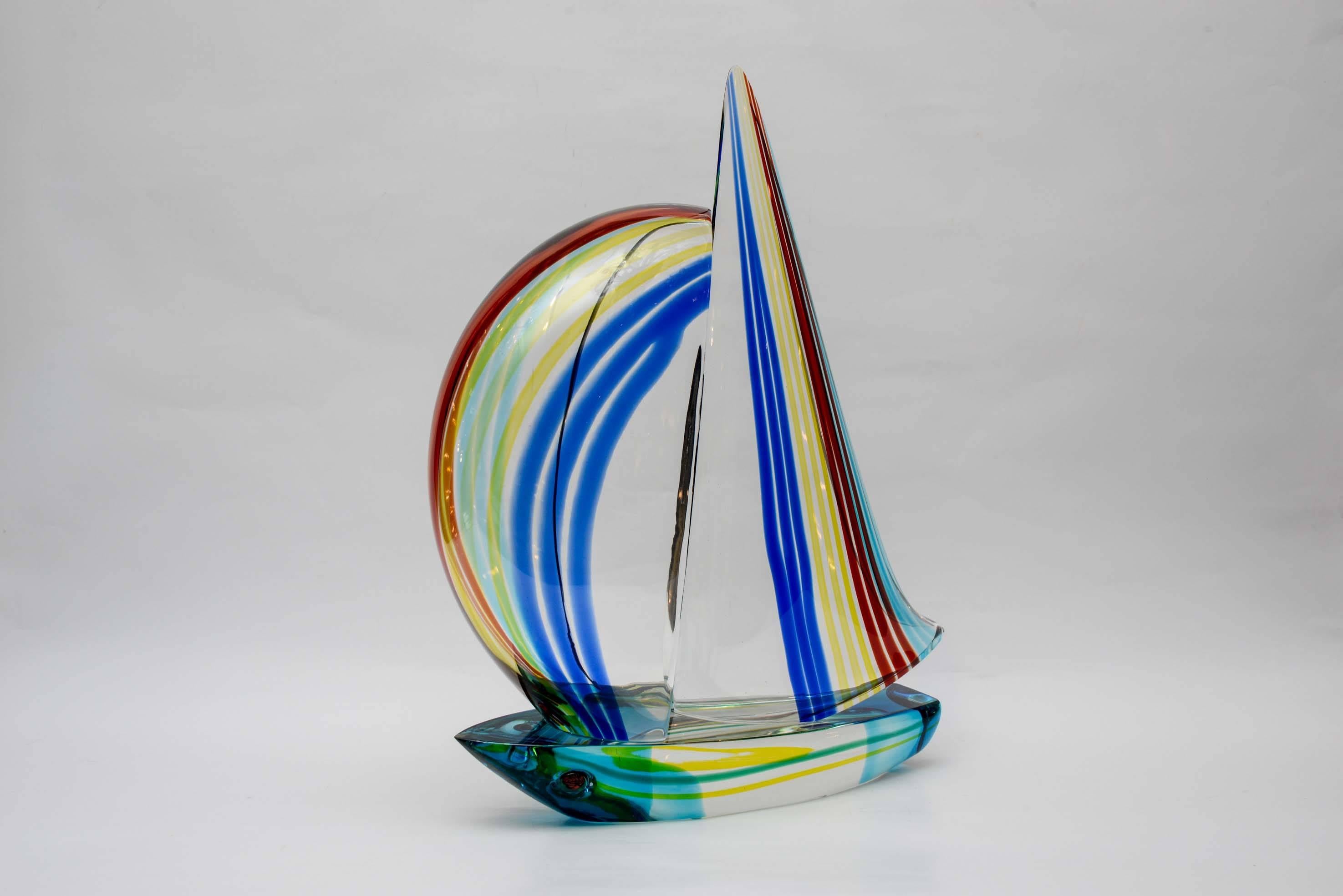Sailing Boat in Murano Glass 1
