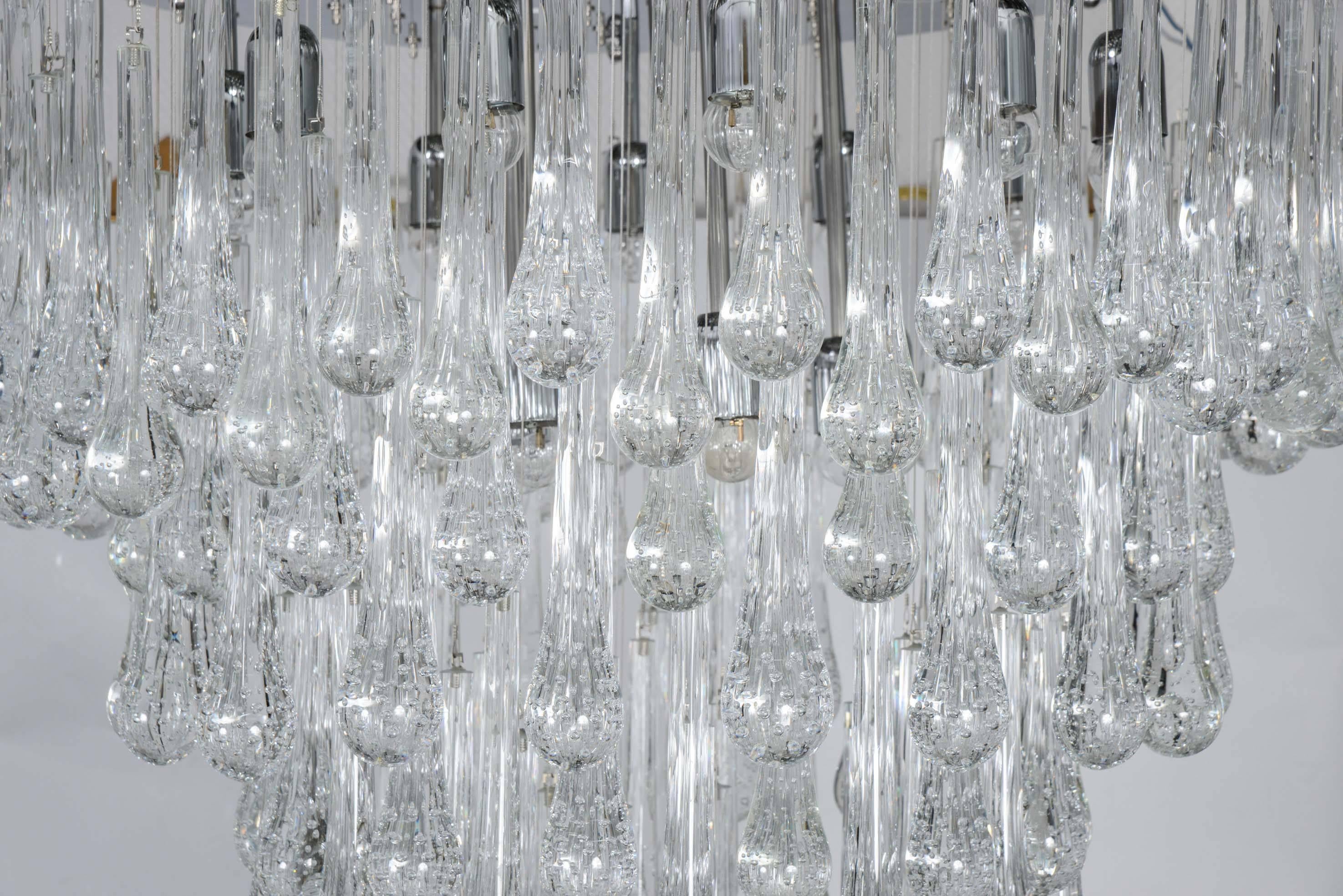 glass chandelier vintage