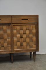 Dunbar Woven Front Credenza by Edward Wormley