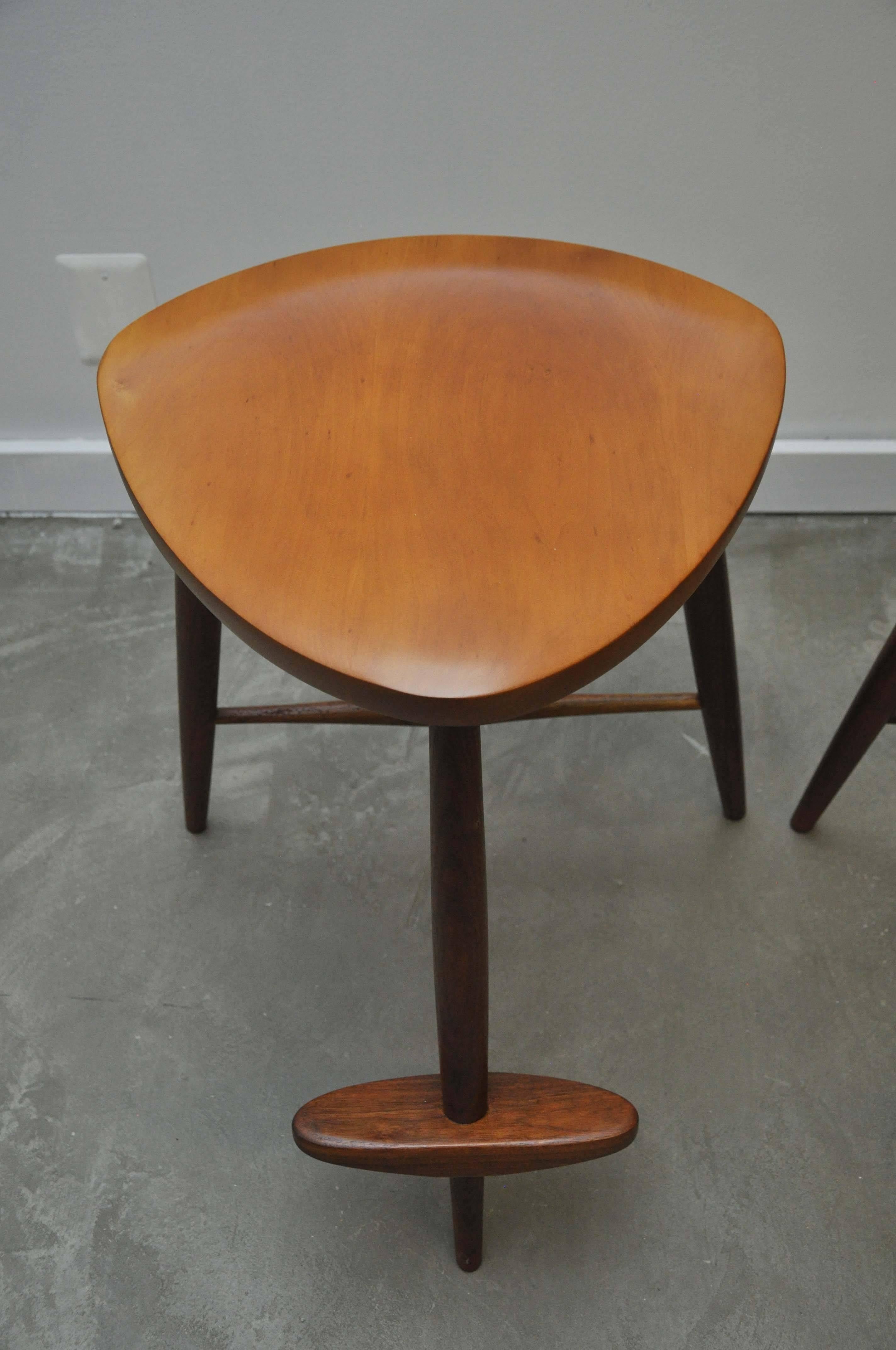 George Nakashima Counter Stools In Excellent Condition In Chicago, IL