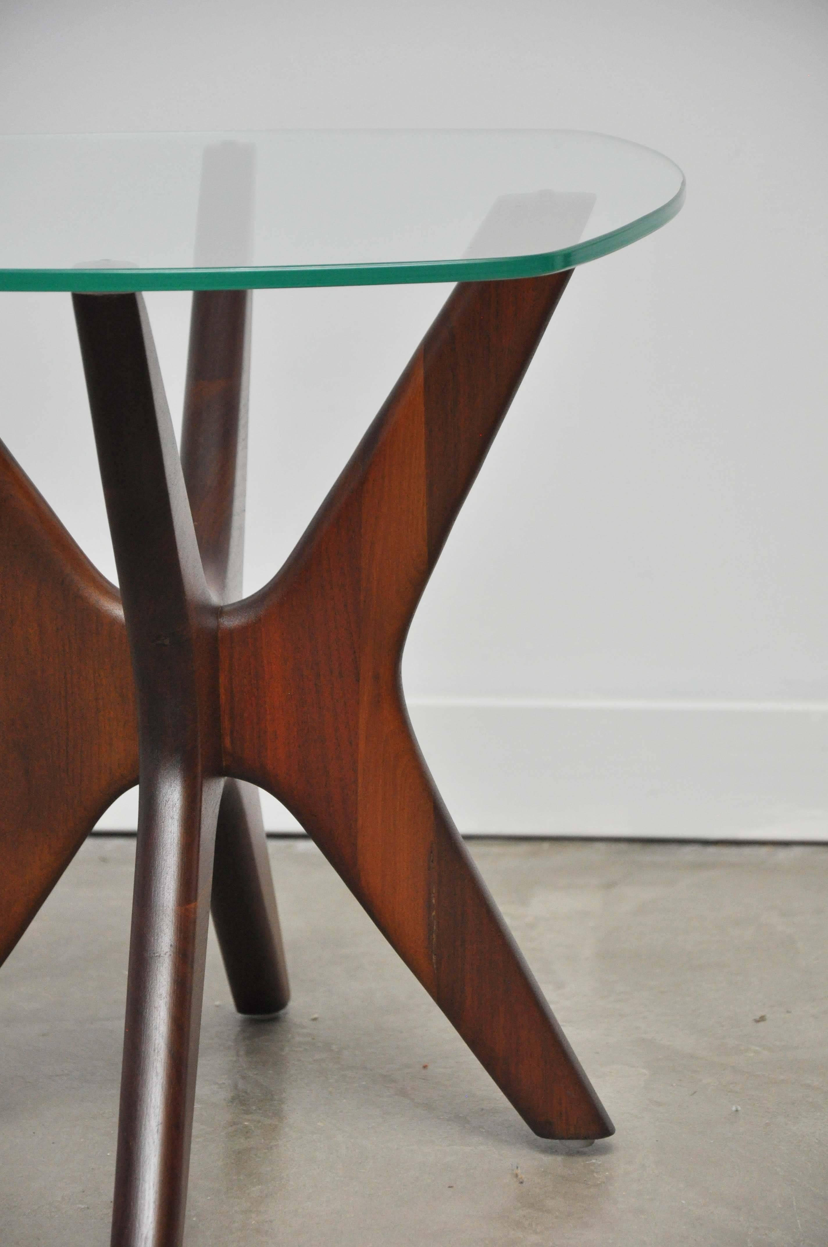 American Adrian Pearsall Sculptural Walnut Side Tables