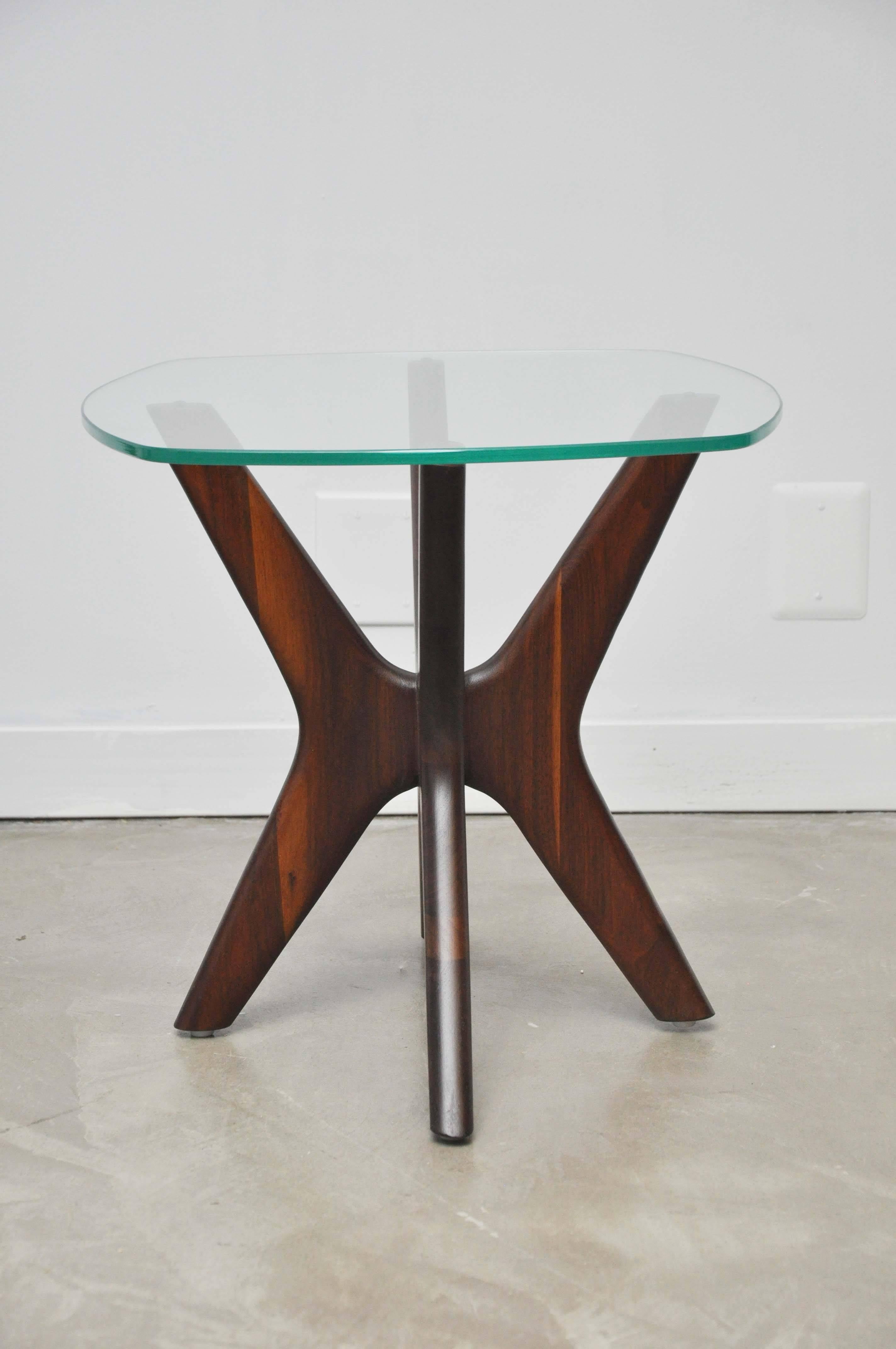 Adrian Pearsall Sculptural Walnut Side Tables In Excellent Condition In Chicago, IL