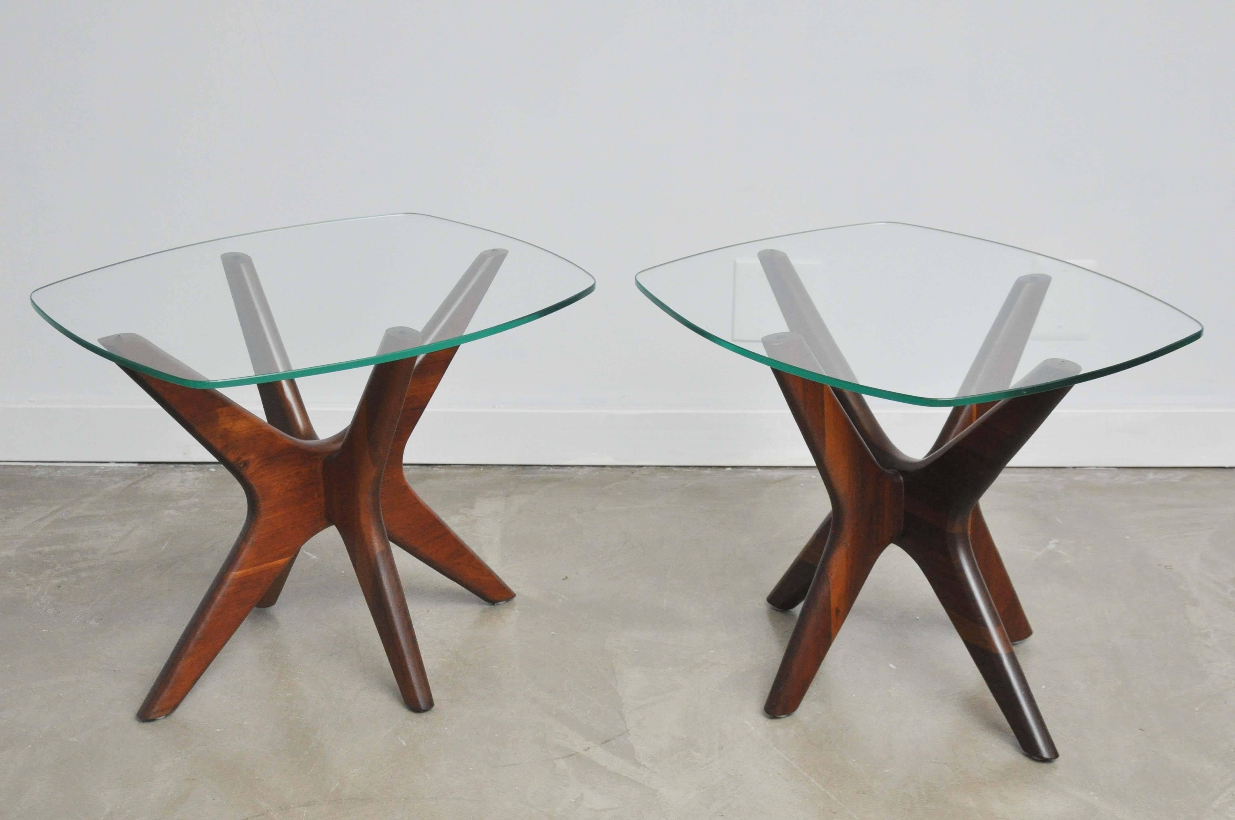 Adrian Pearsall Sculptural Walnut Side Tables 2