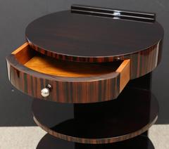 Macassar/Walnut Side Table