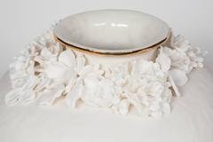 Forget Me Not  in white porcelain by Amy Hughes