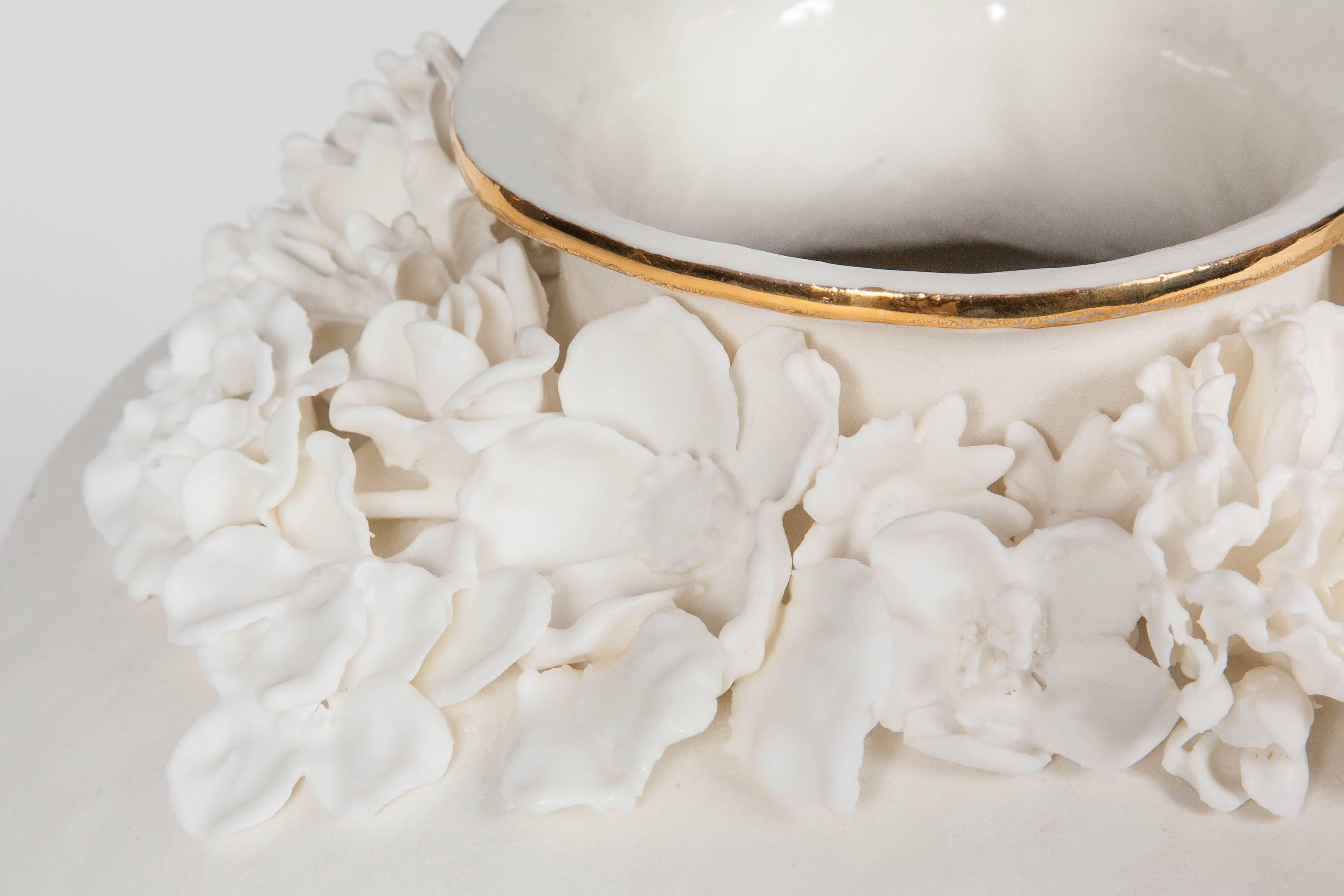 Other Forget Me Not  in white porcelain by Amy Hughes