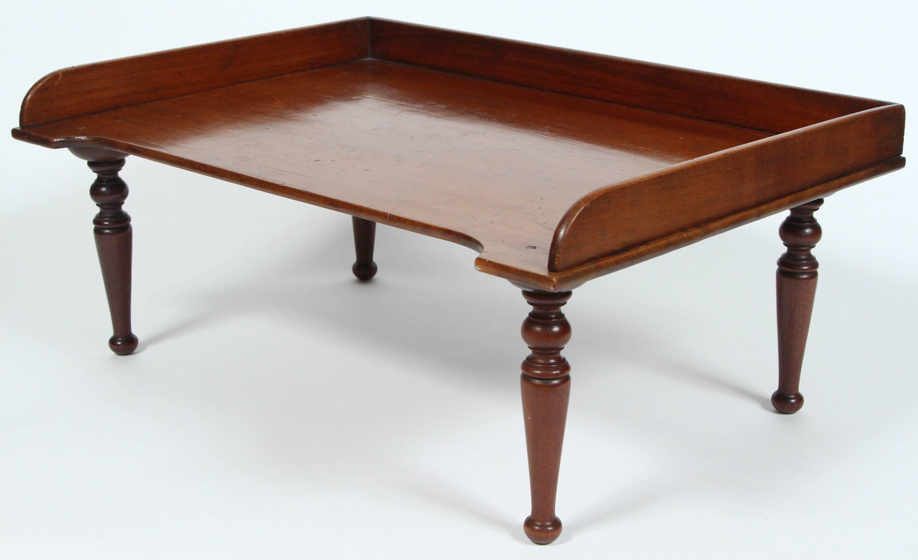 English Mahogany Bed Service Tray In Excellent Condition In Los Angeles, CA