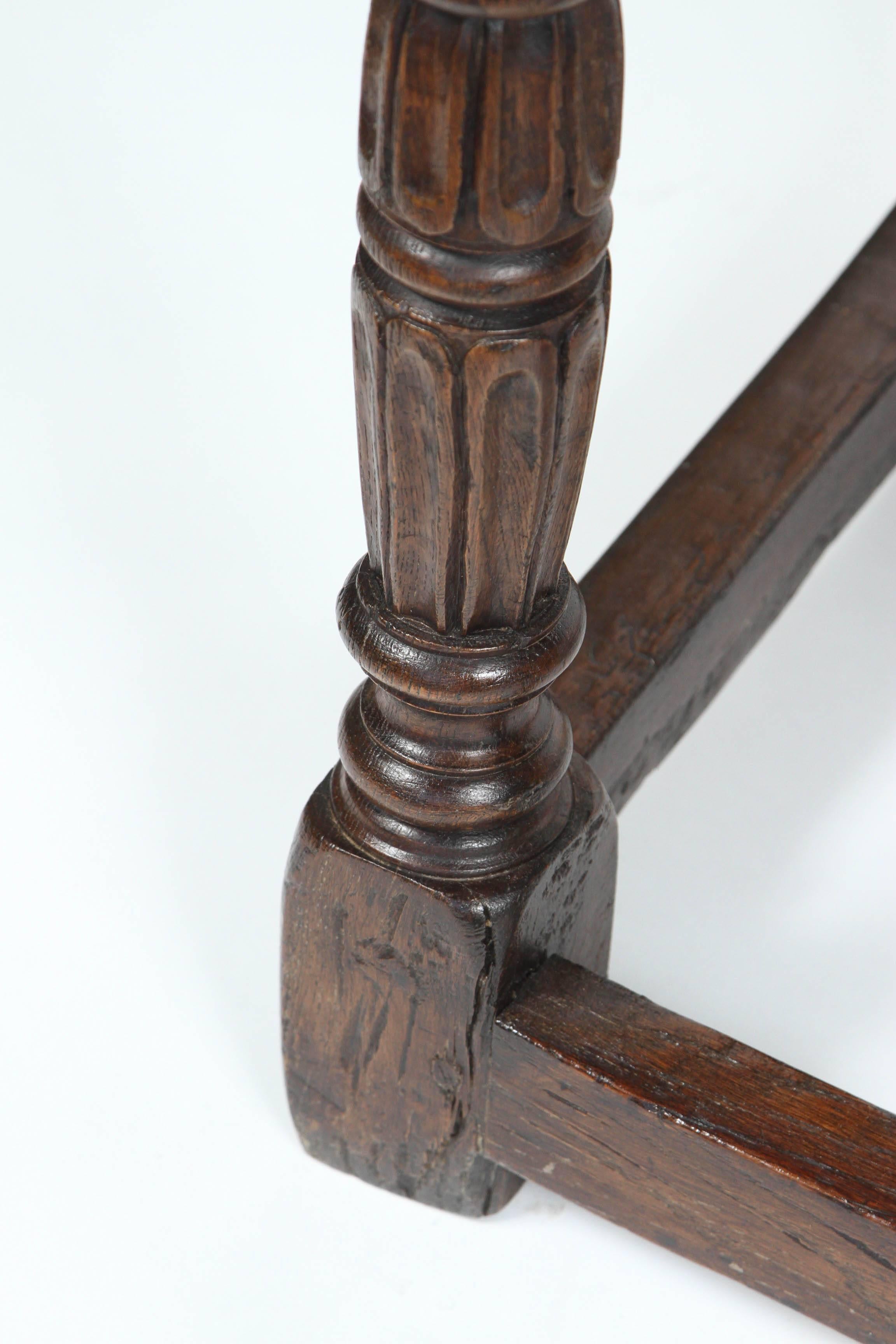 Jacobean Early 17th Century English Joint Stool
