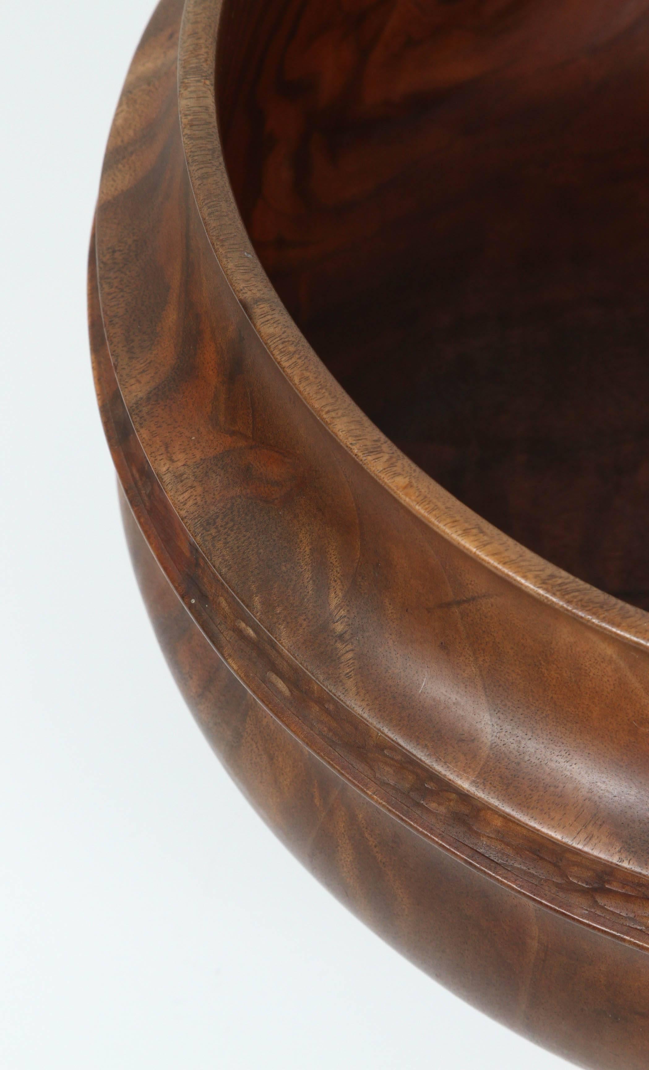 Mid-20th Century Large Donald Saxby Black Walnut Bowl For Sale