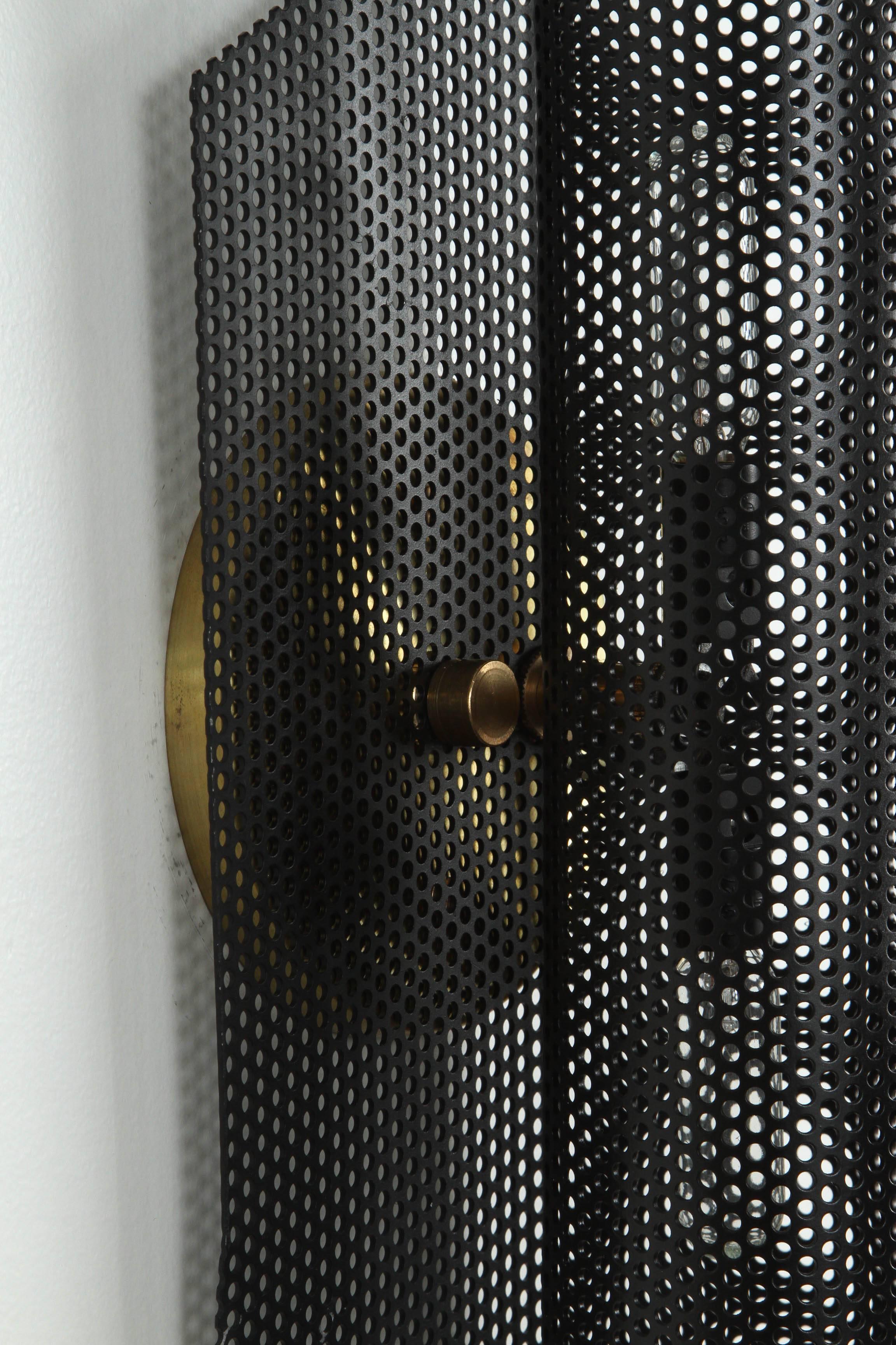 American Rolled Perforated Sconce by Lawson-Fenning