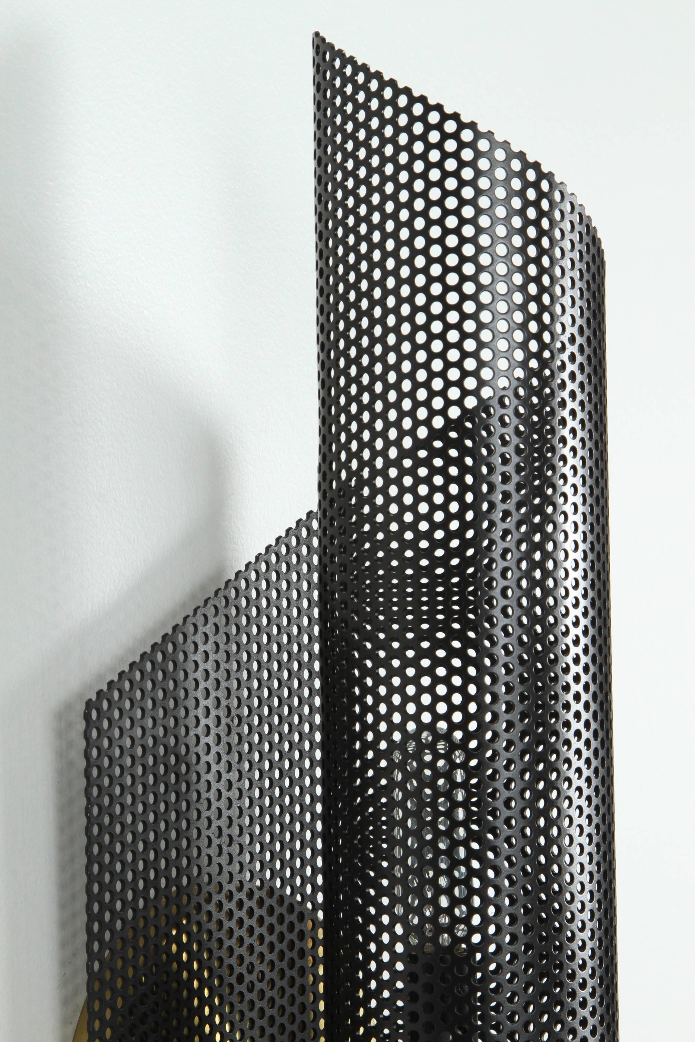 Rolled Perforated Sconce by Lawson-Fenning In Excellent Condition In Los Angeles, CA