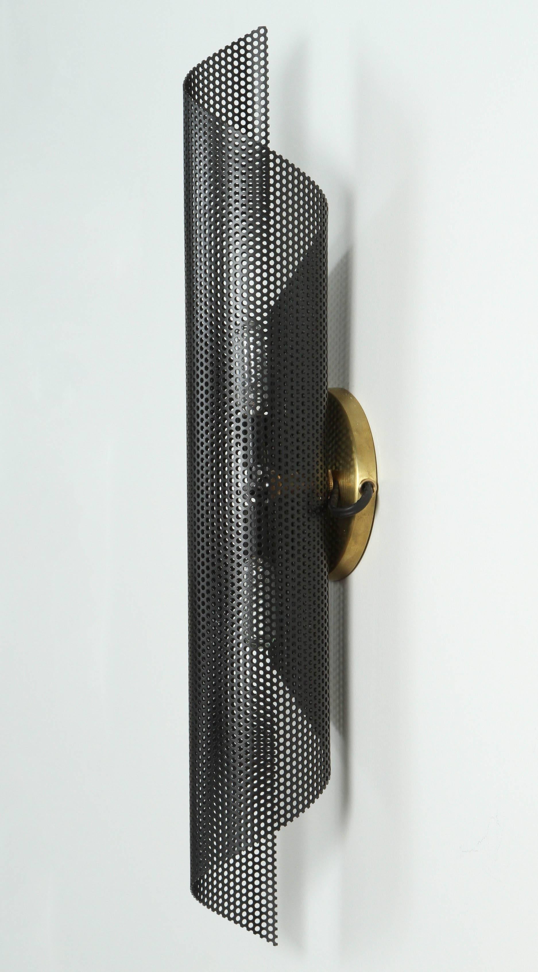 Rolled Perforated Sconce by Lawson-Fenning 1