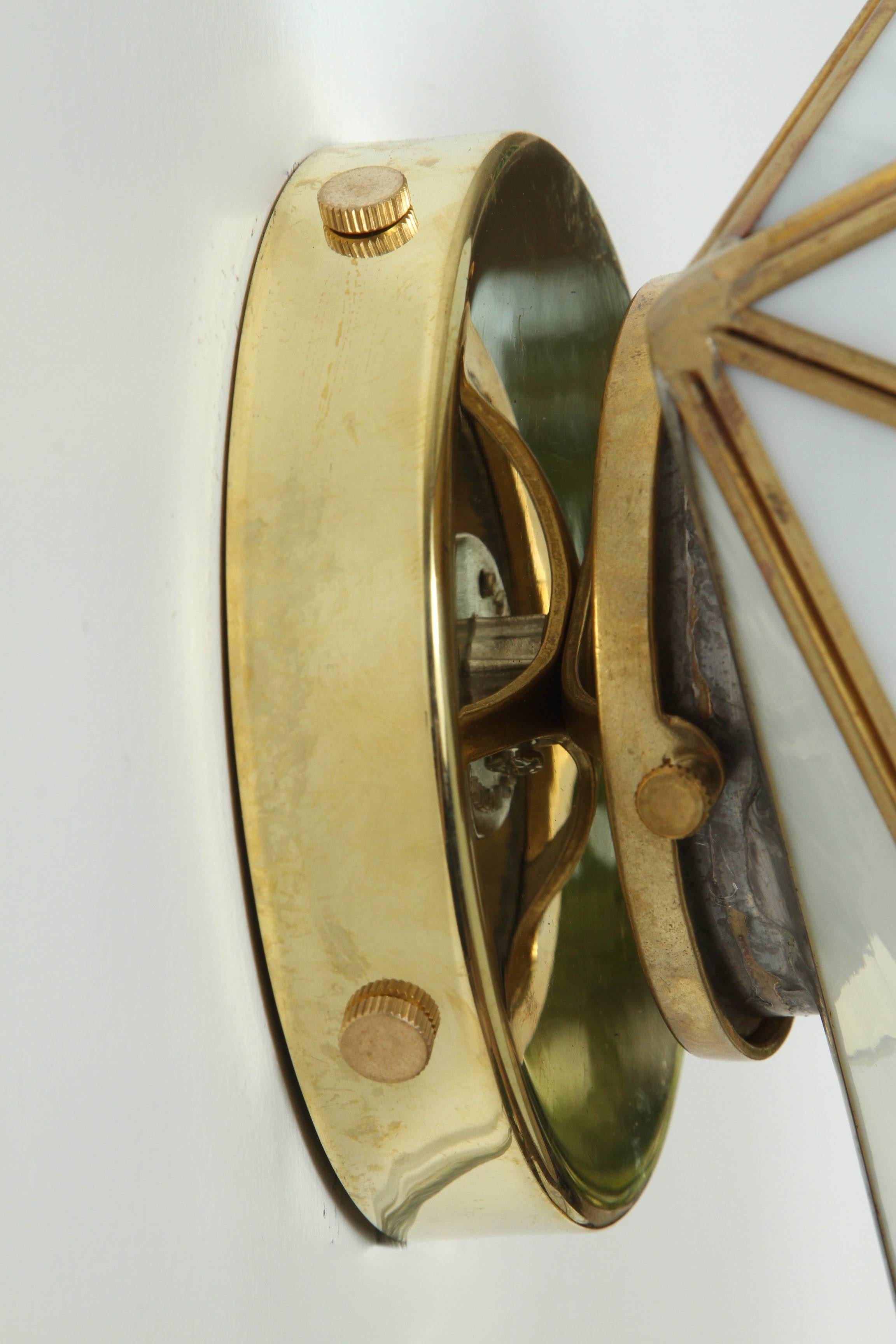 Mid-Century Modern Small Geo Glass Sconce by Jason Koharik for Collected By