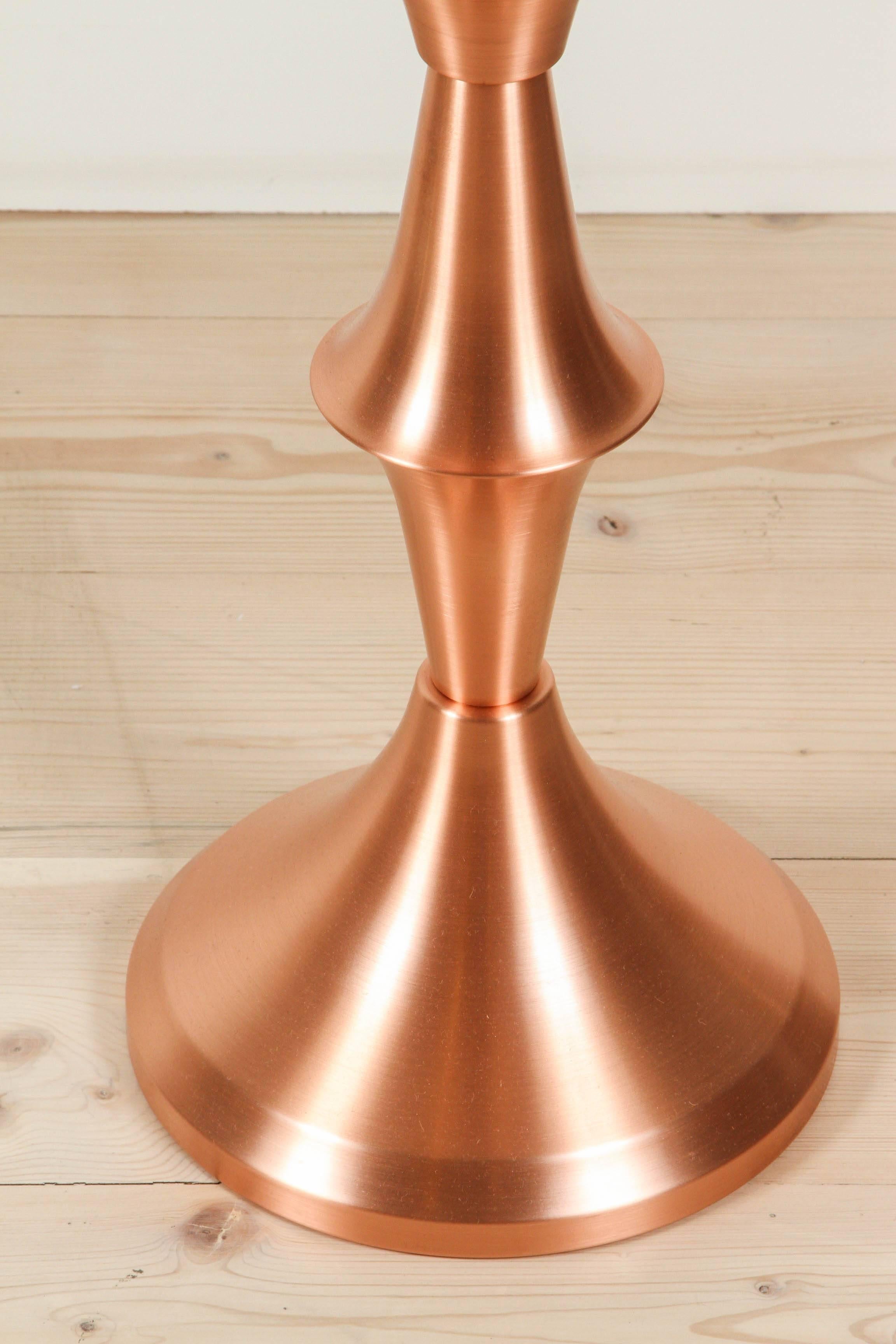 Spun Metal Side Table in Copper by Lawson-Fenning 2