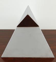 "Stainless Pyramid" Sculpture by Diego Matthai