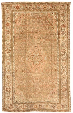 Alfombra Persa Malayer Small - Lana Marfil Rosa Topo Design - 75687