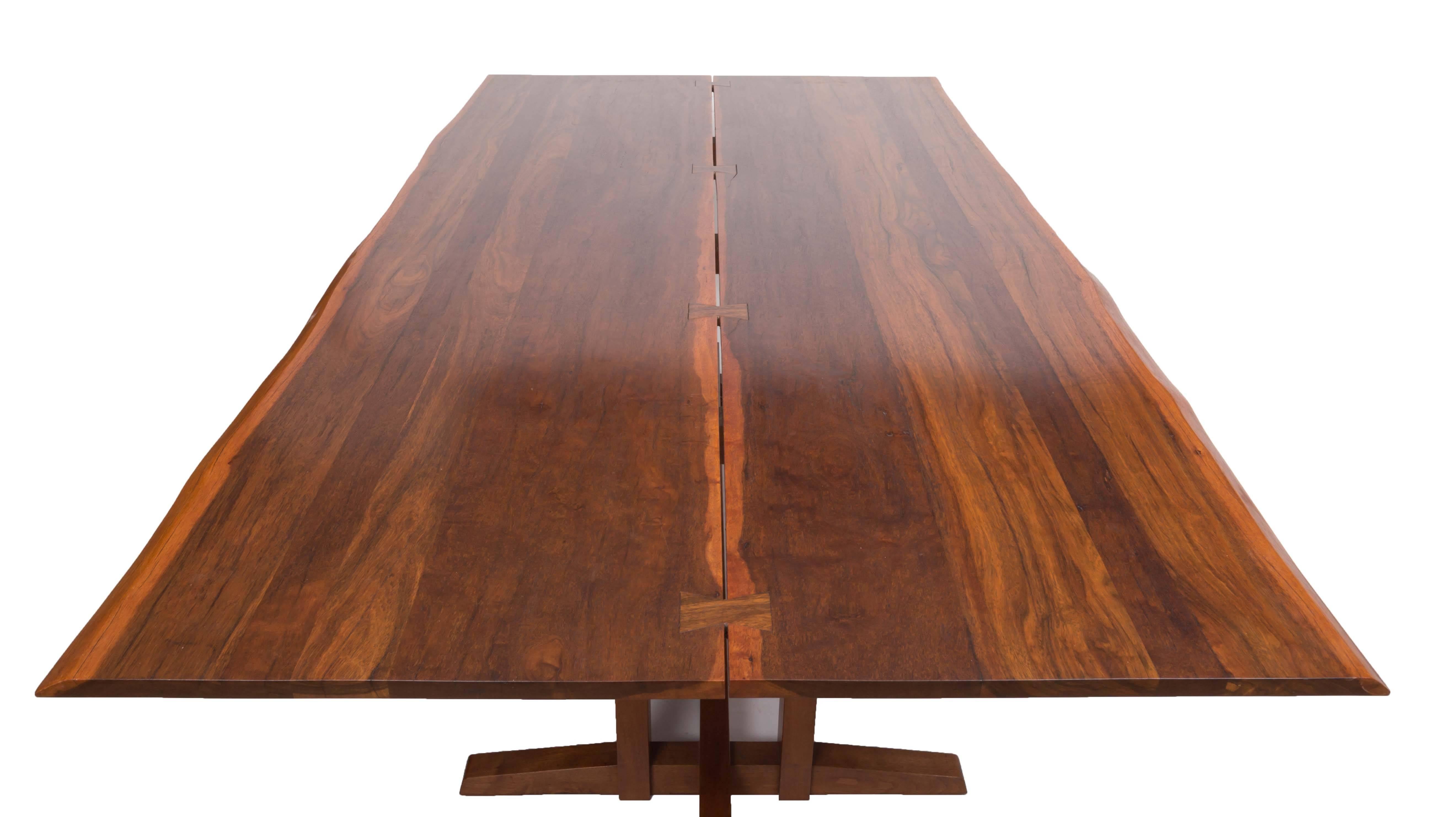 Mid-Century Modern East Indian Laurel Frenchman Cove Dining Table by George Nakashima For Sale