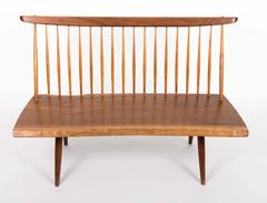 George Nakashima Walnut Bench