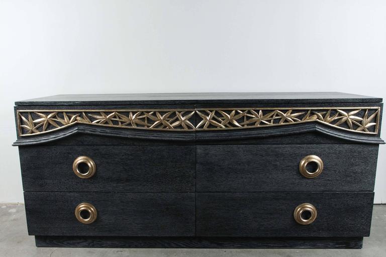Iconic Bamboo Style Dresser by James Mont For Sale at 1stDibs