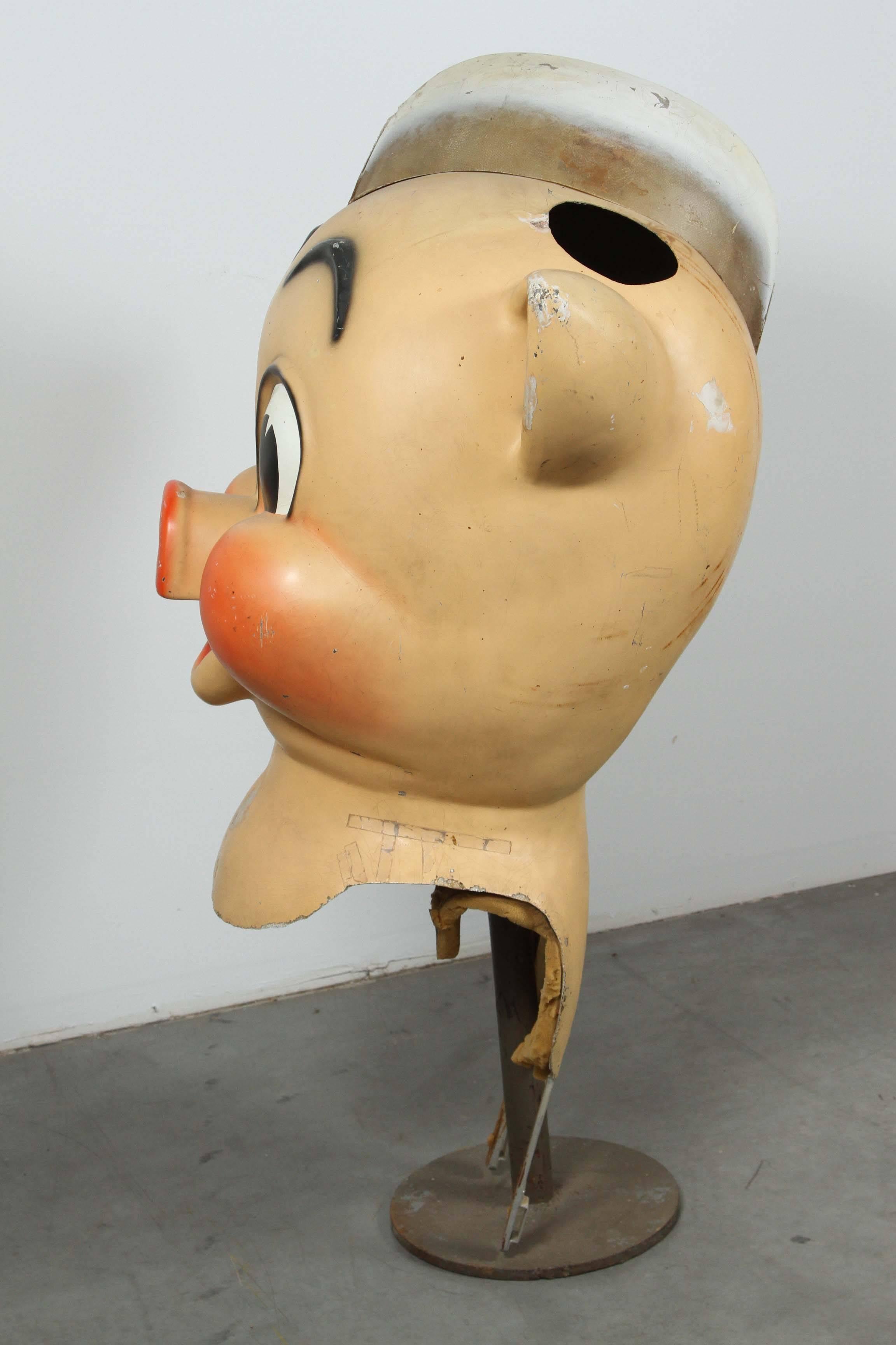 American Vintage Iconic Piggly Wiggly Parade Advertising Costume Oversized Head