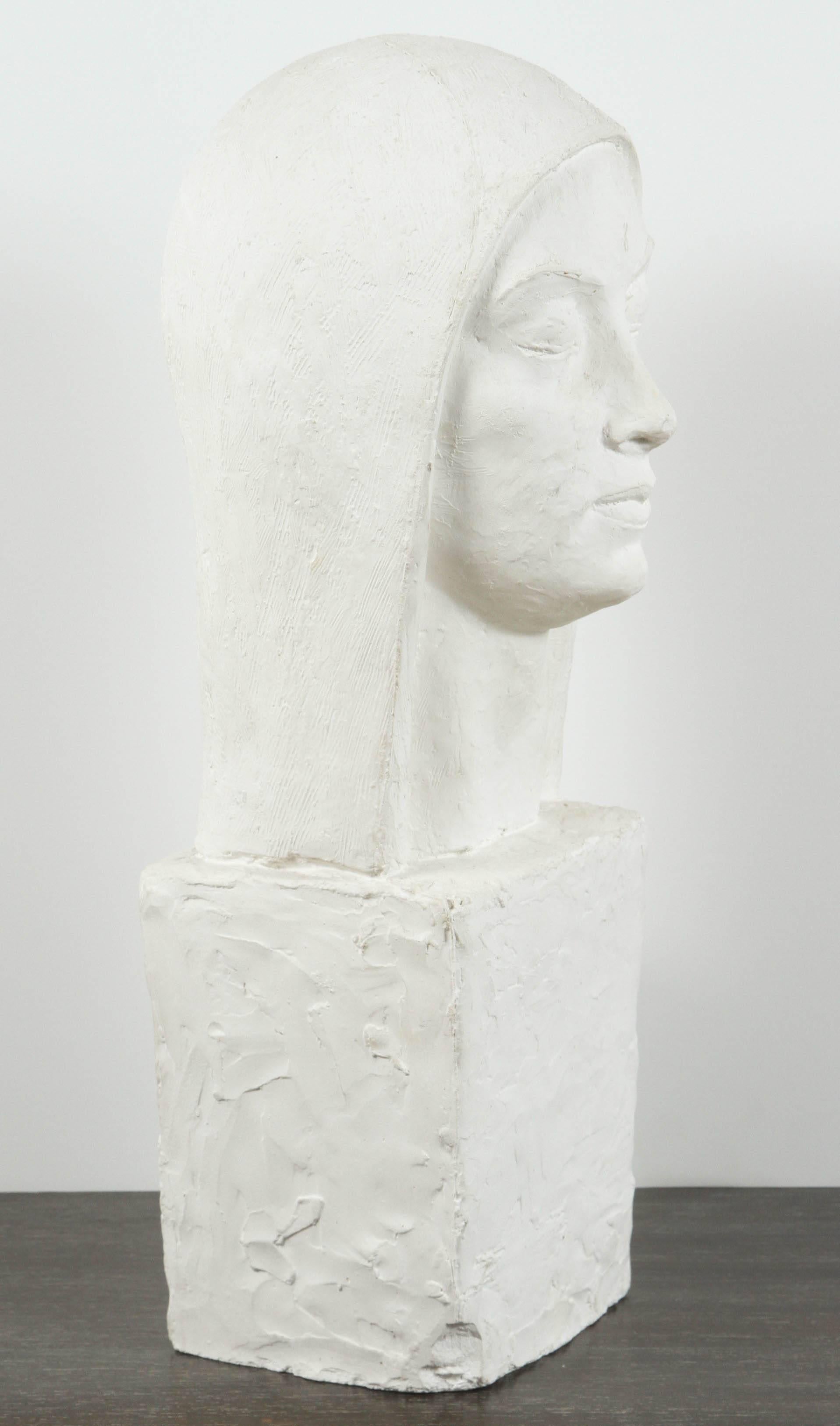 American WPA Style Sculpture of a Woman