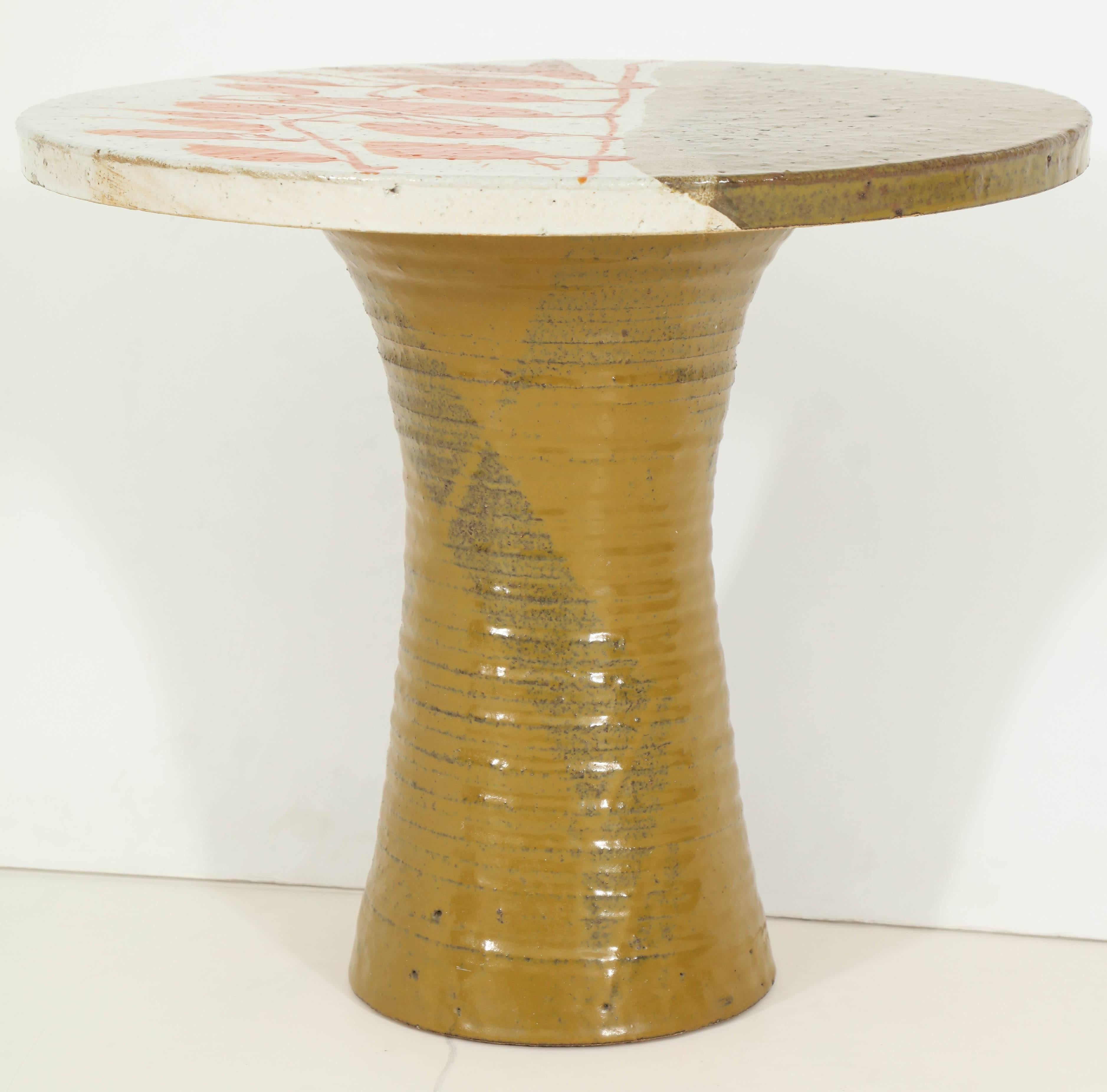 Graphic 1970s Art Pottery Cocktail Table 5