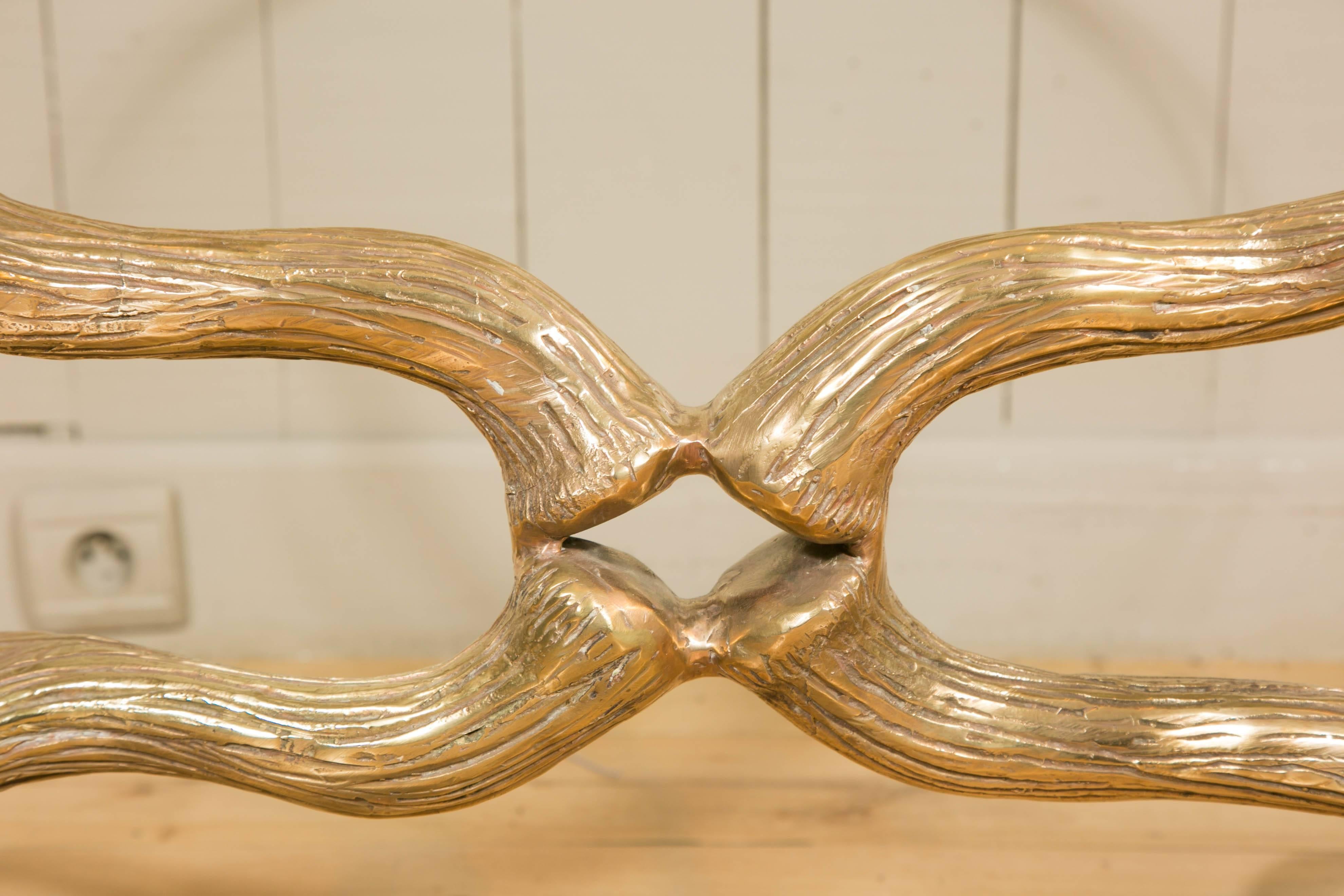 Antlers Coffee Table in Gilt Bronze in the Style of Arthur Court, circa 1970 2
