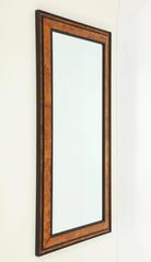 French Burl Walnut Neoclassical Mirror
