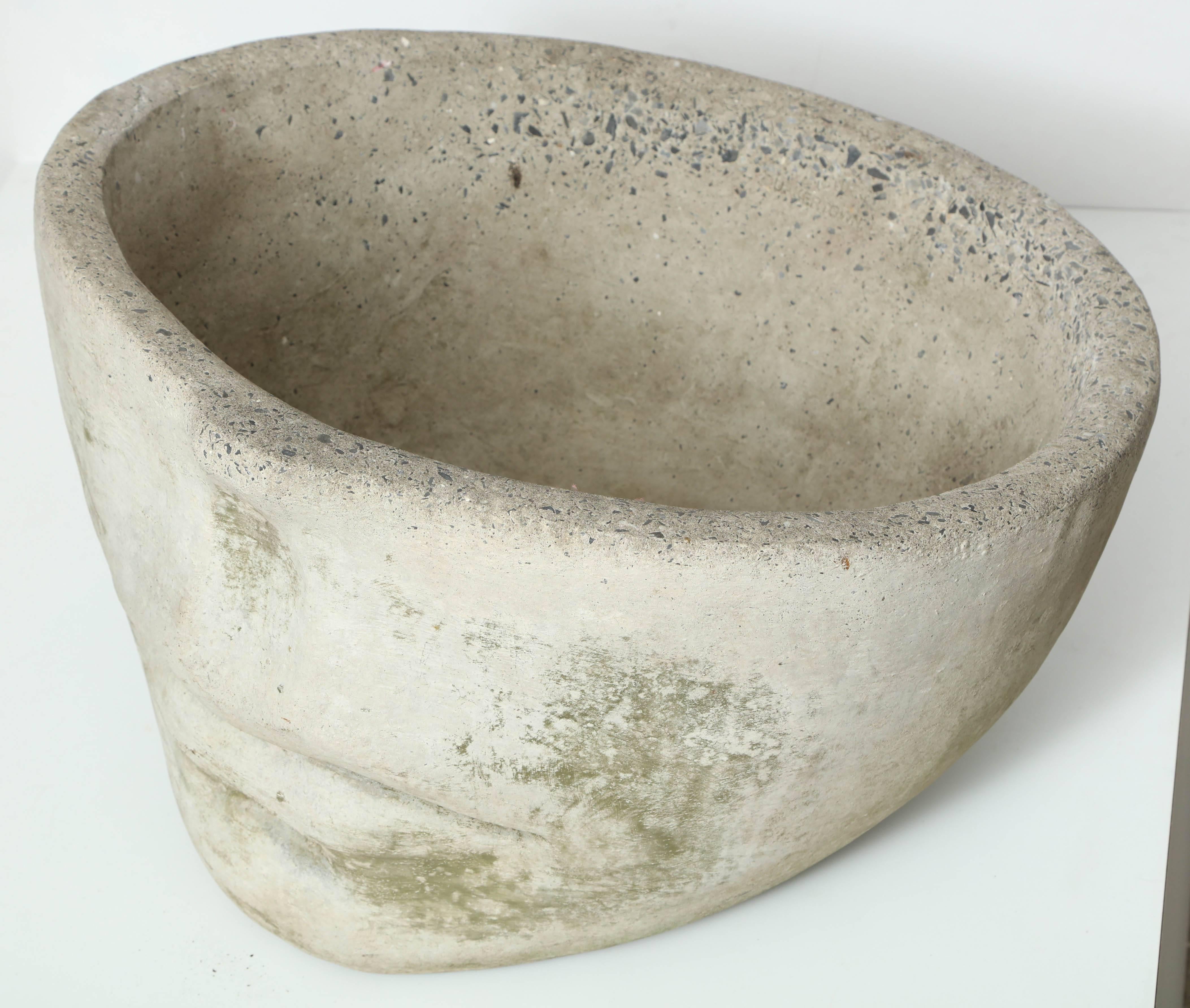 Late 20th Century Monumental Concrete Planter