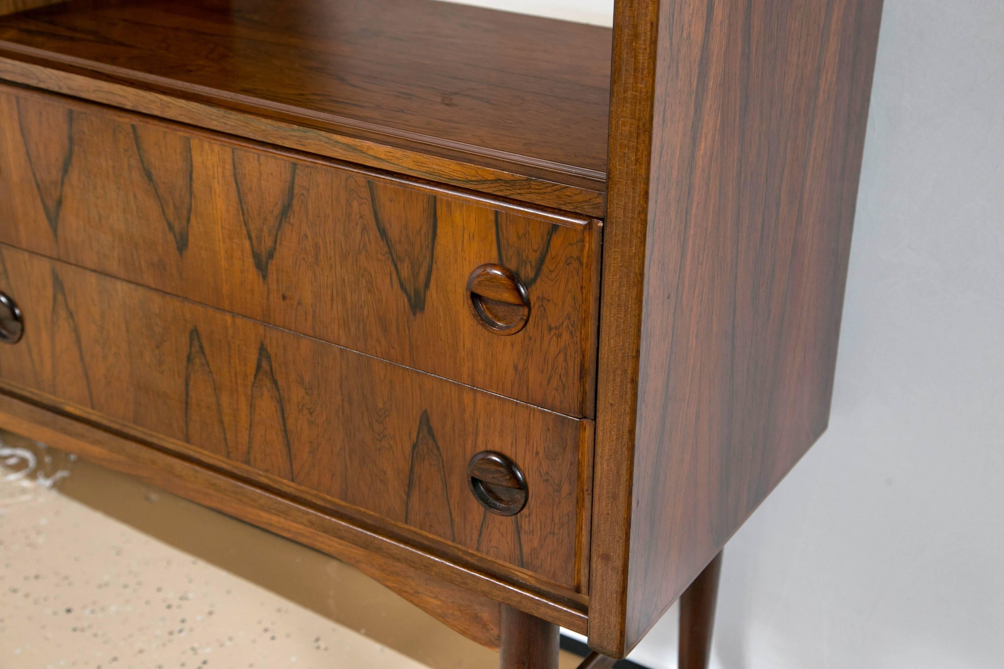 Mid-20th Century Scandinavian Mid-Century Modern Rosewood Bar Cabinet