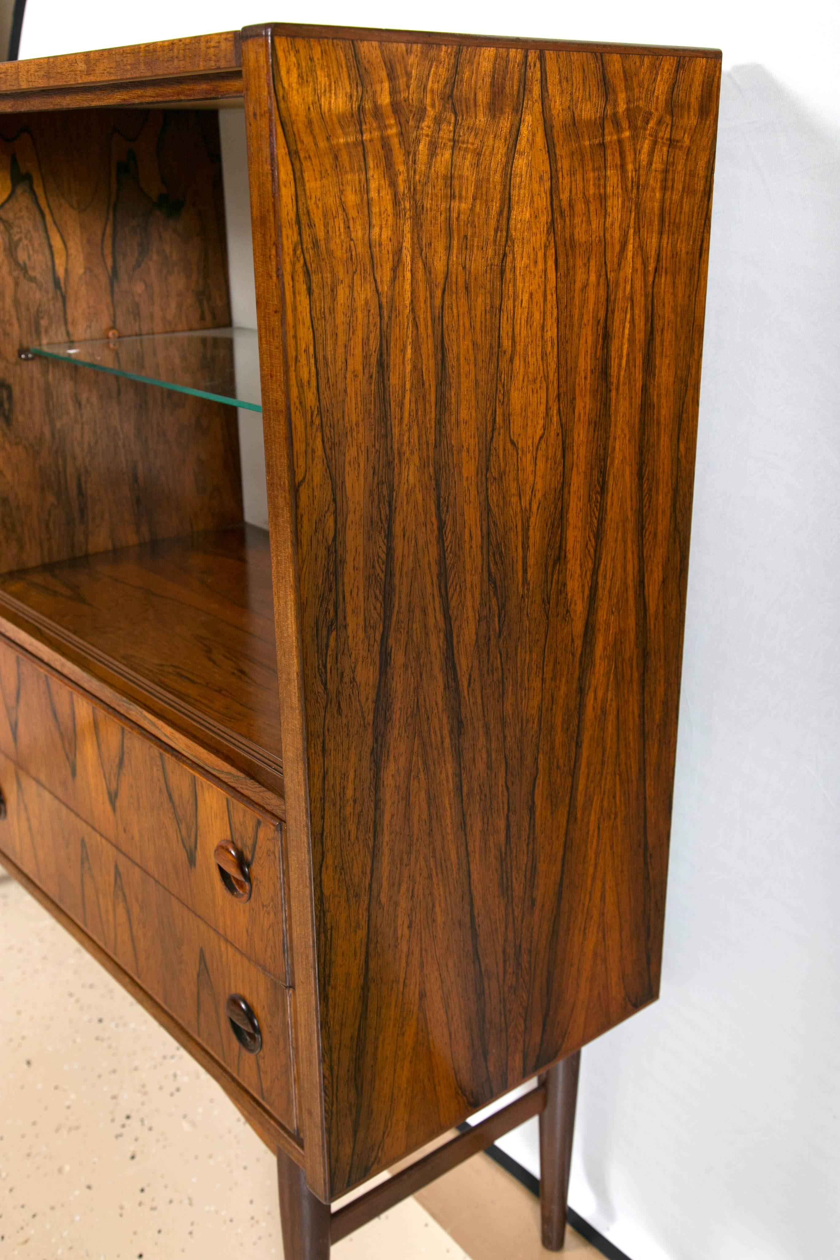 Scandinavian Mid-Century Modern Rosewood Bar Cabinet 4