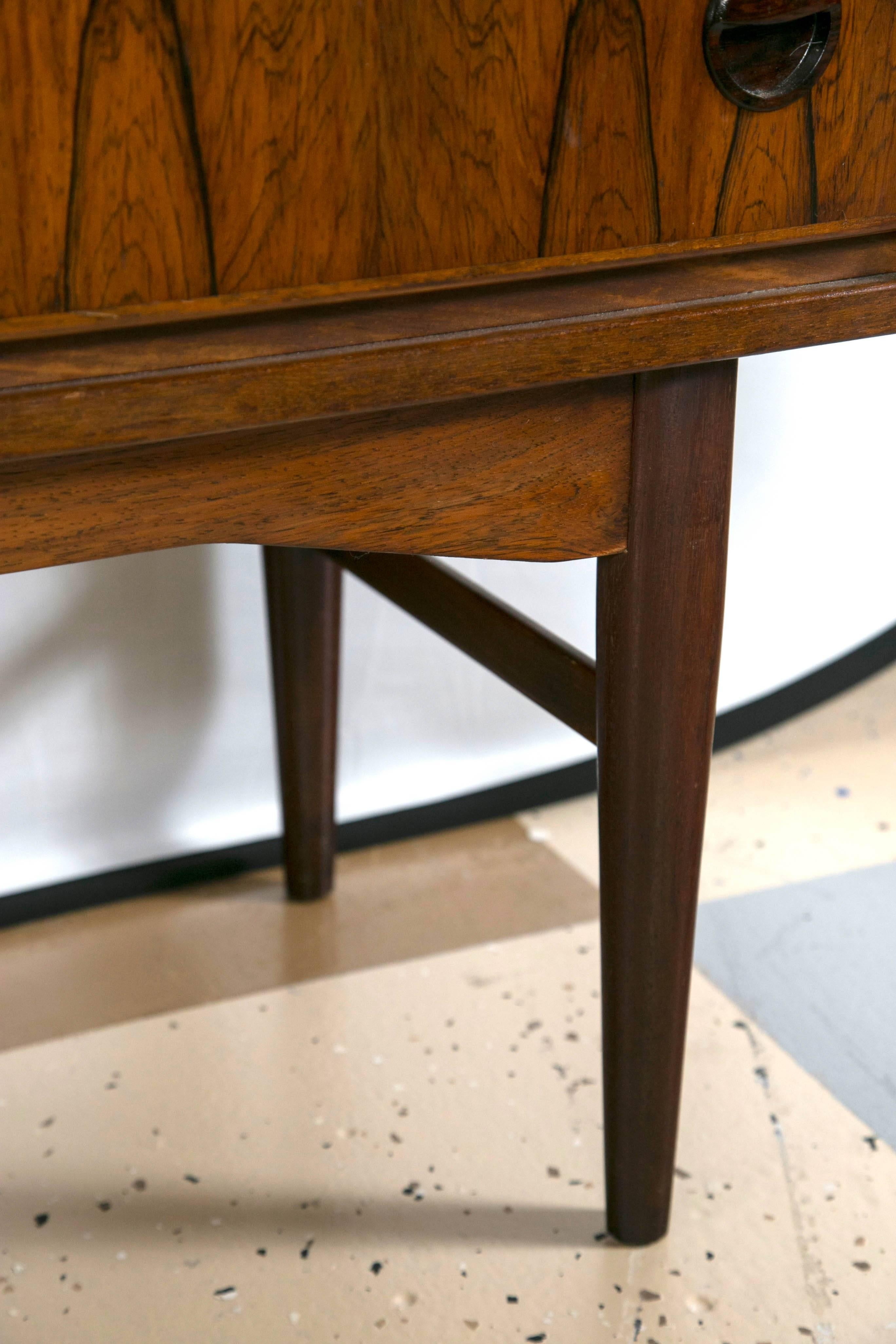 Scandinavian Mid-Century Modern Rosewood Bar Cabinet 5