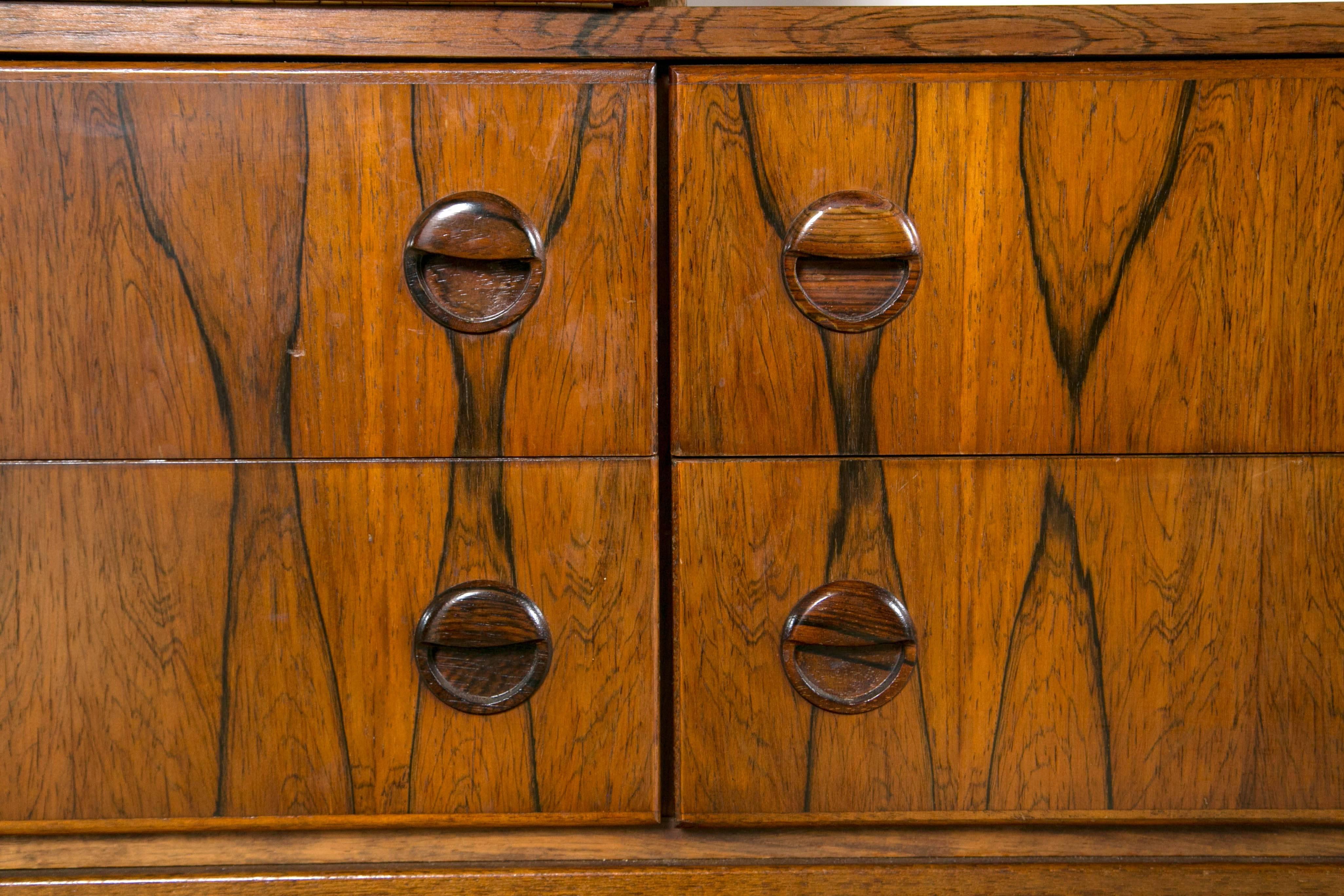 Scandinavian Mid-Century Modern Rosewood Bar Cabinet 6