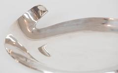 Mid-Century Modern "Leaf" Dish in Sterling Silver from Sanborn of Mexico