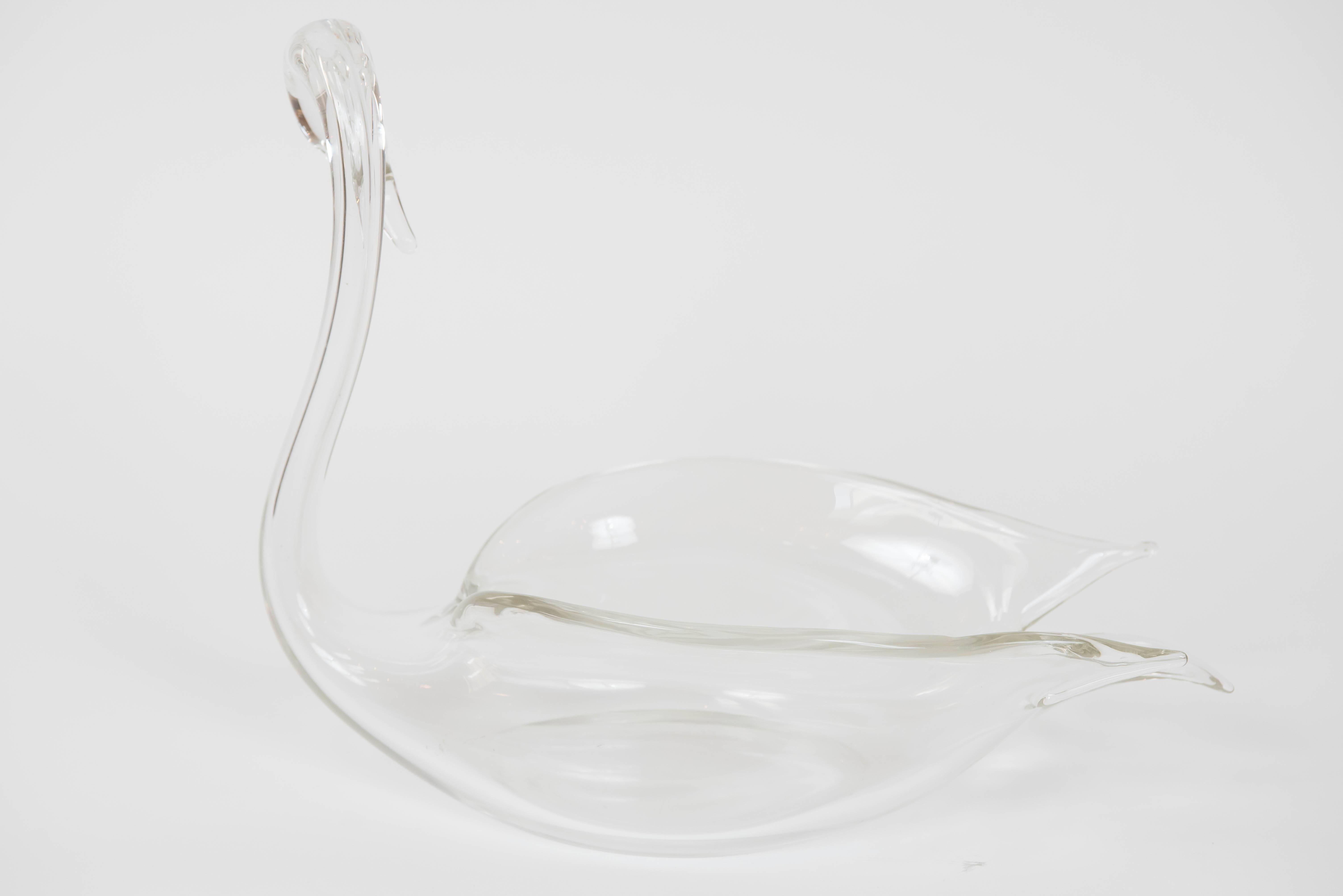 Murano Glass Swan by Livio Seguso In Good Condition In Toronto, ON