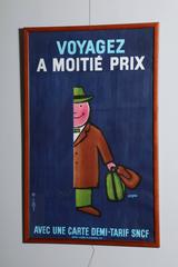 Framed Vintage French Humorous Poster